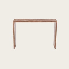 Cerused Oak Console Table in the Manner of Jean Michel-Frank