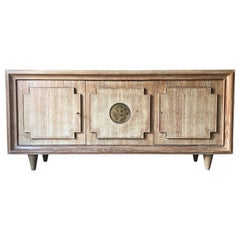 Cerused Oak Credenza, France, Midcentury