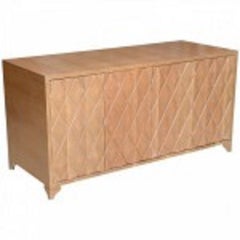 Cerused Oak Four-Door Buffet or Credenza, Jamie Herzlinger