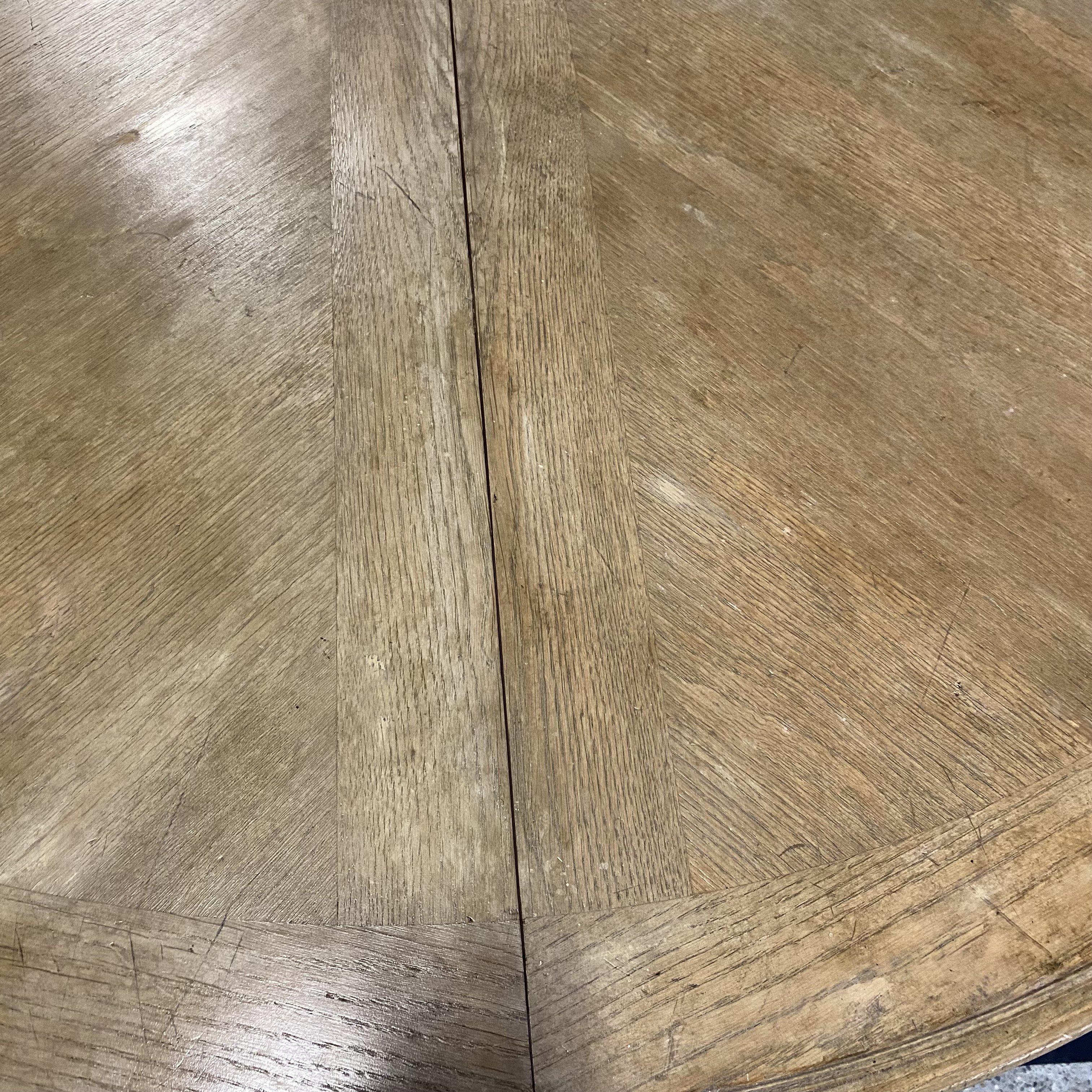 Cerused Oak French Provincial Style Large Dining Table by Erik Bolin 5