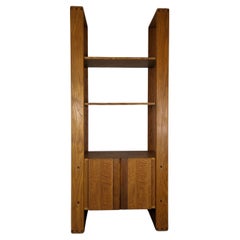 Cerused Oak Modular Bookcase or Room Divider by Lou Hodges, c1970s