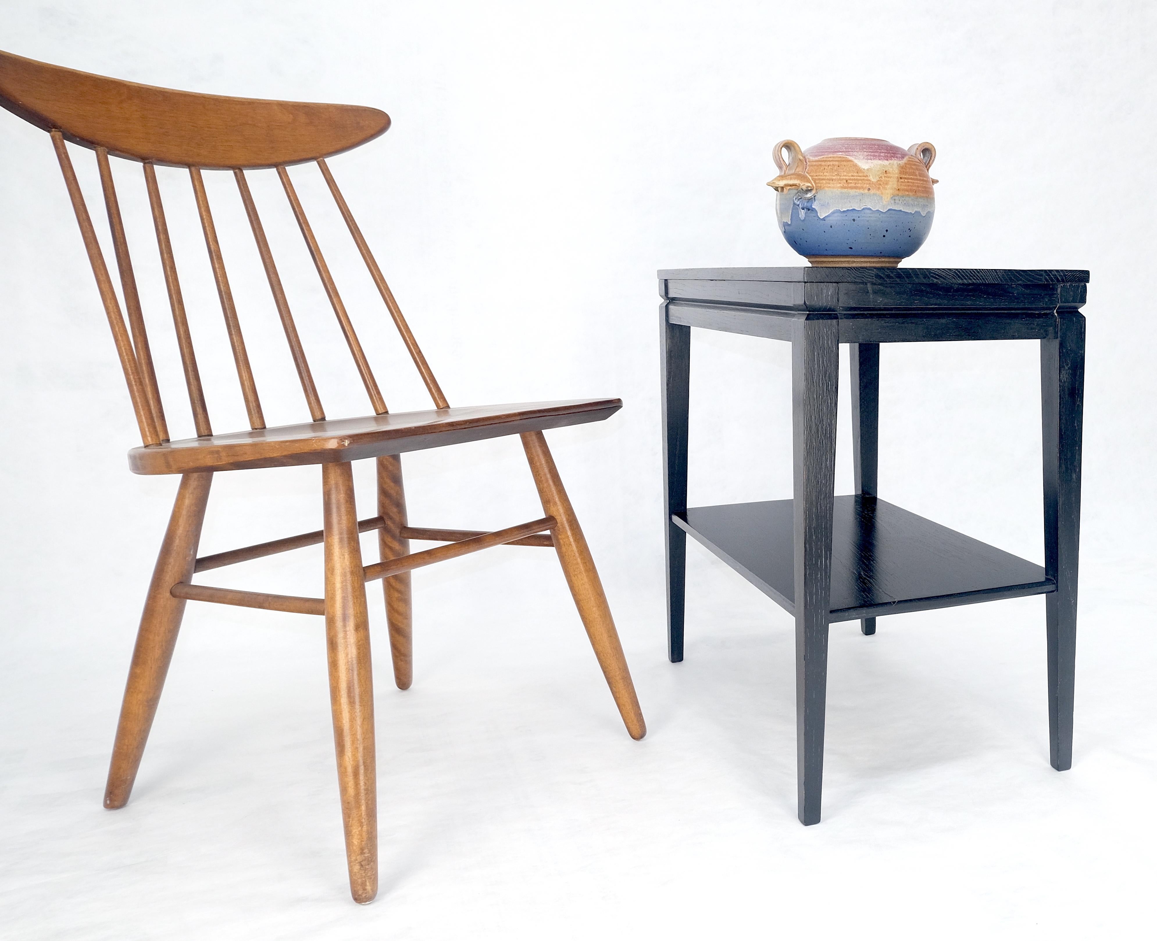 Cerused Oak Two Tier Rectangle Side End Table Brown Saltman Attributed MINT en vente 2