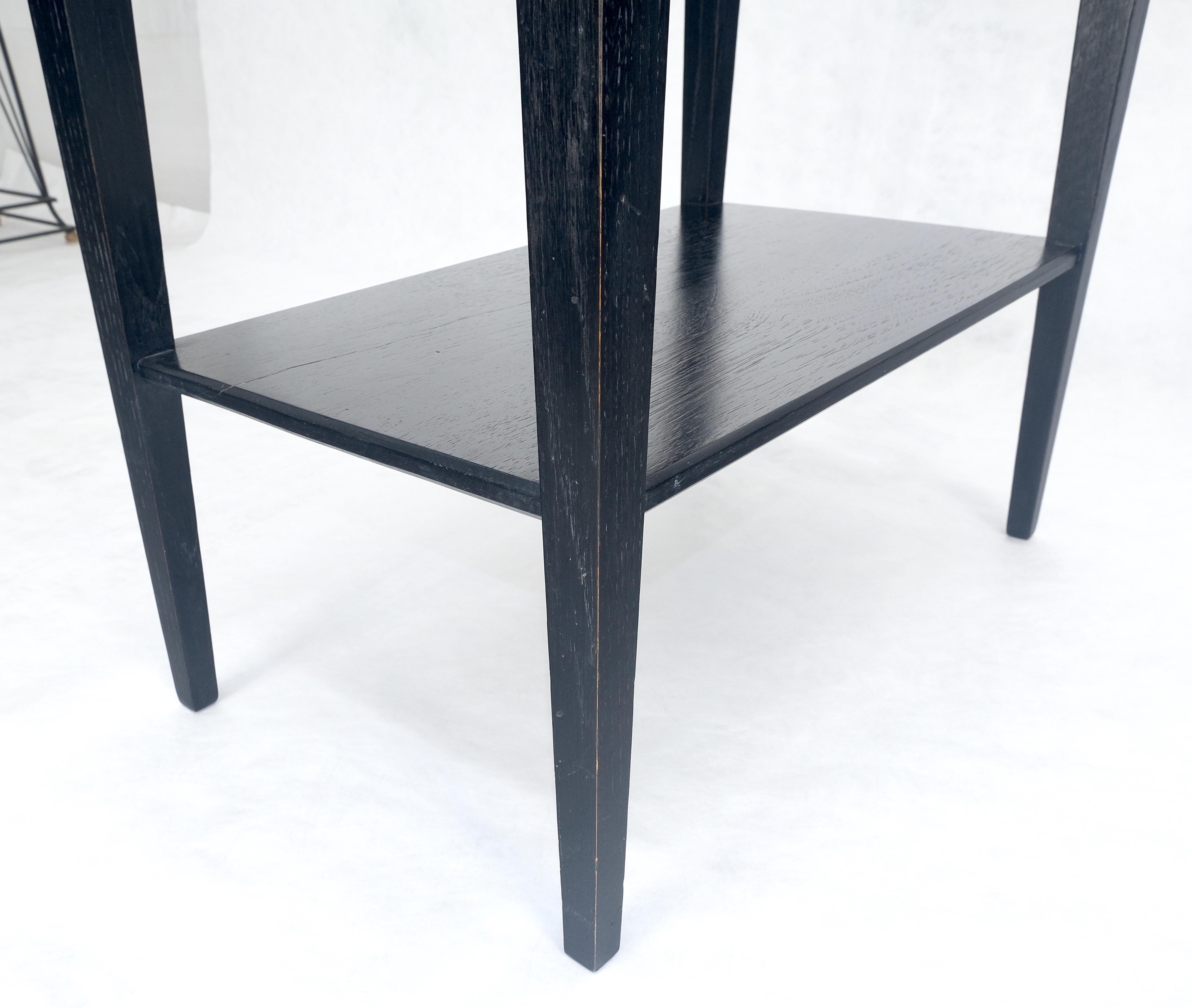 Chêne Cerused Oak Two Tier Rectangle Side End Table Brown Saltman Attributed MINT en vente