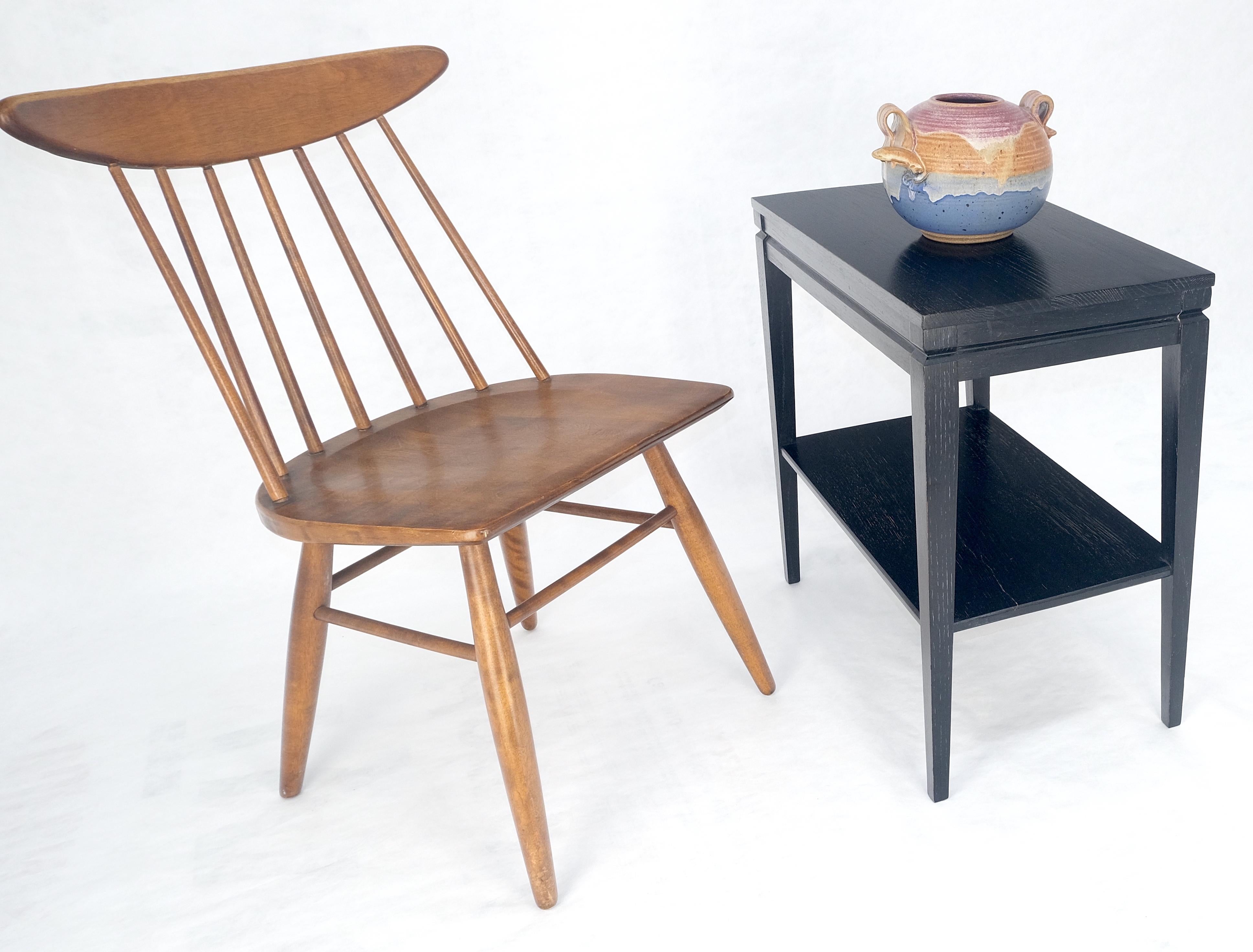 Cerused Oak Two Tier Rectangle Side End Table Brown Saltman Attributed MINT en vente 1