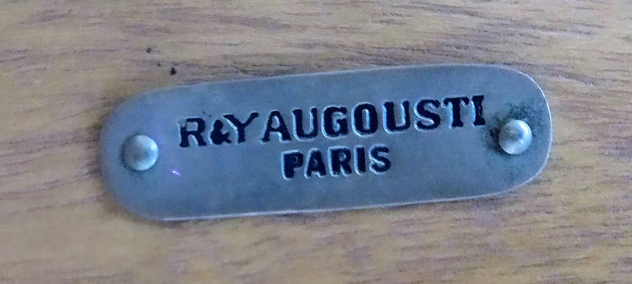 Cerused Palmwood and Goatskin Dining Table by R & Y Augousti, Paris 8