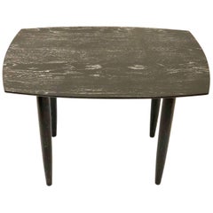 Vintage Cerused Solid Oak Midcentury California Design End Table by Ace of California