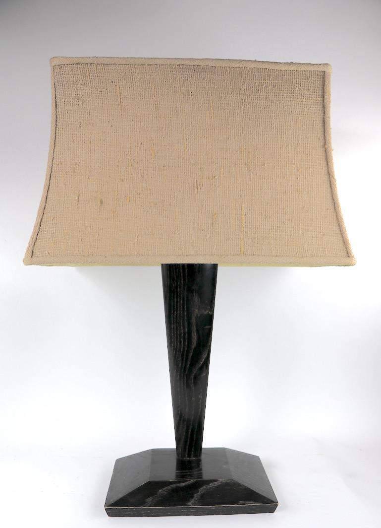 Cerused Table Lamp after Heifetz In Good Condition For Sale In New York, NY