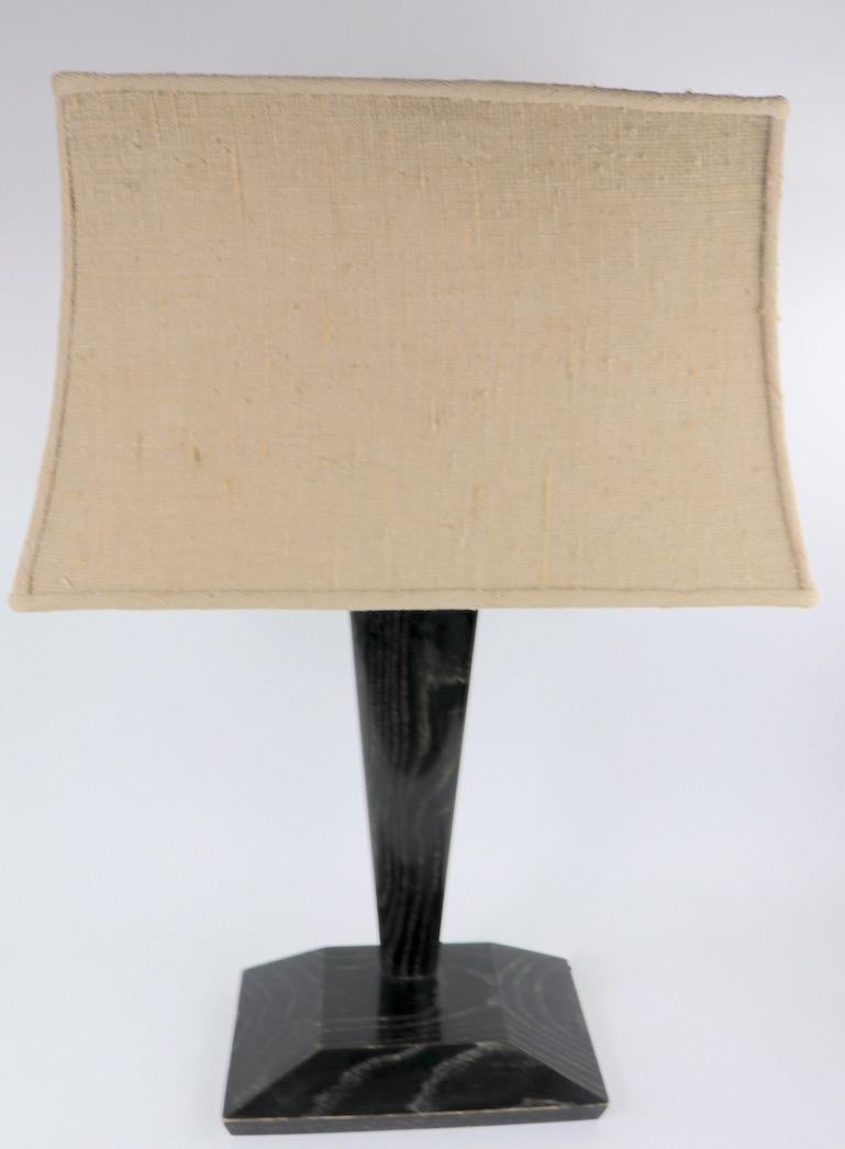 20th Century Cerused Table Lamp after Heifetz For Sale