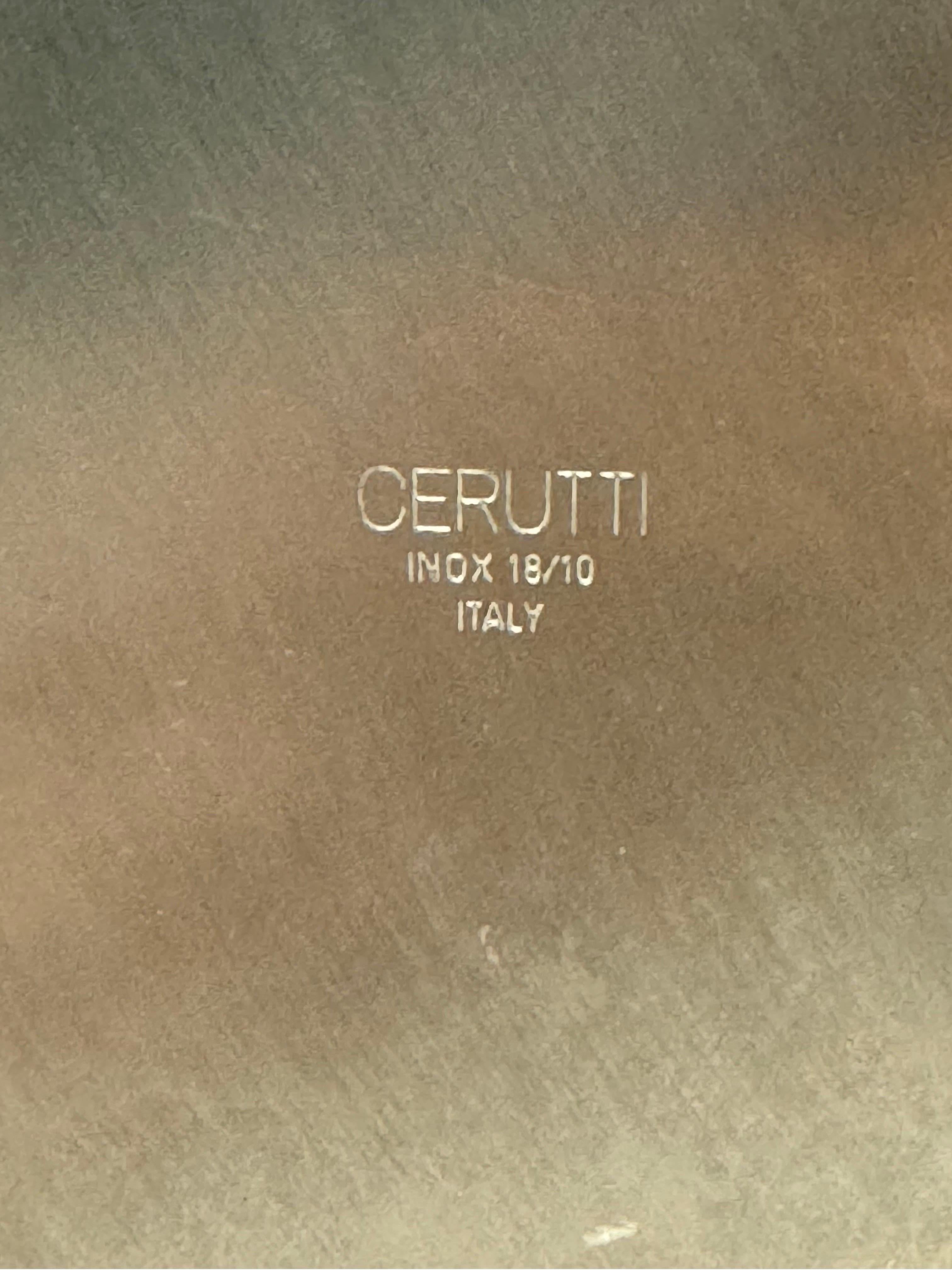 Cerutti Italia Teiera, caffettiera, caraffa, vaso in acciaio inossidabile, anni '80 in vendita 2