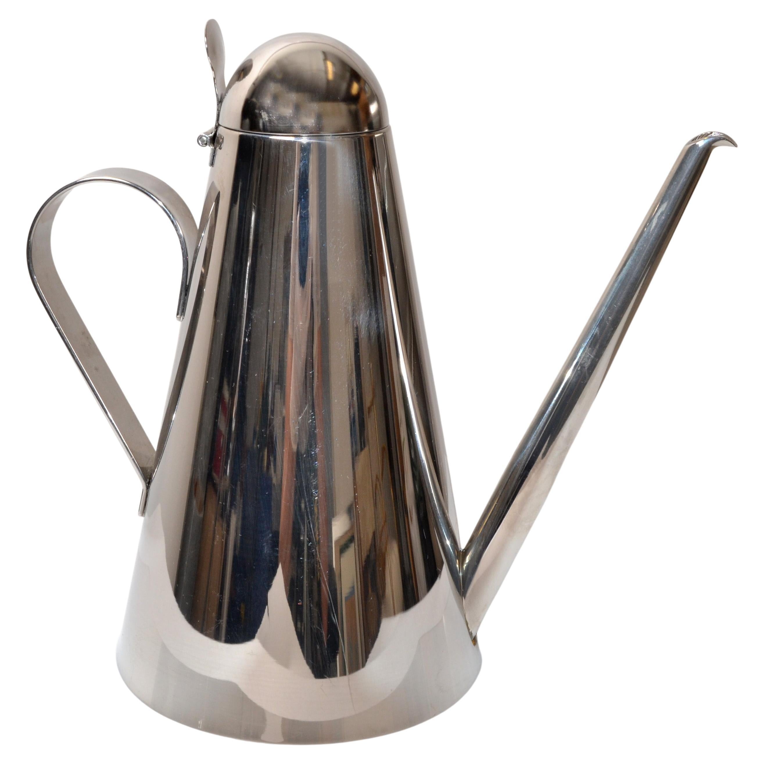 Cerutti Italy Tea, Coffee Pot, Carafe, Vessel INOX 18/10 Stainless Steel
