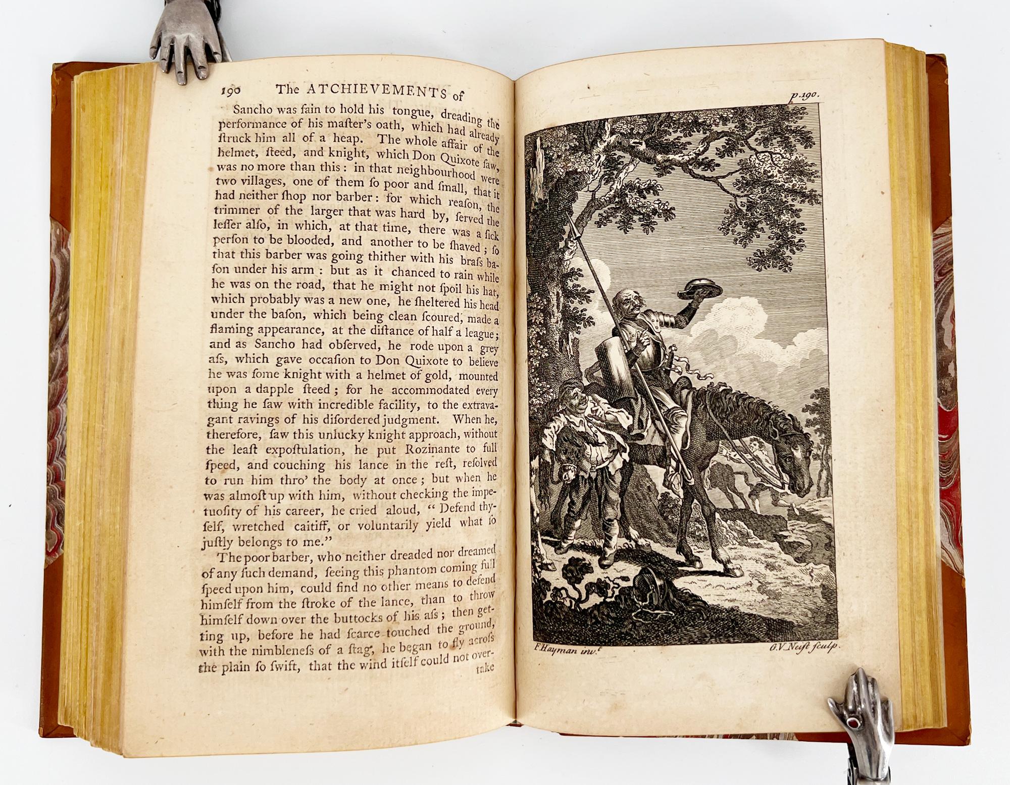18th Century Cervantes, Miguel de — Don Quixote — 4 volume set For Sale