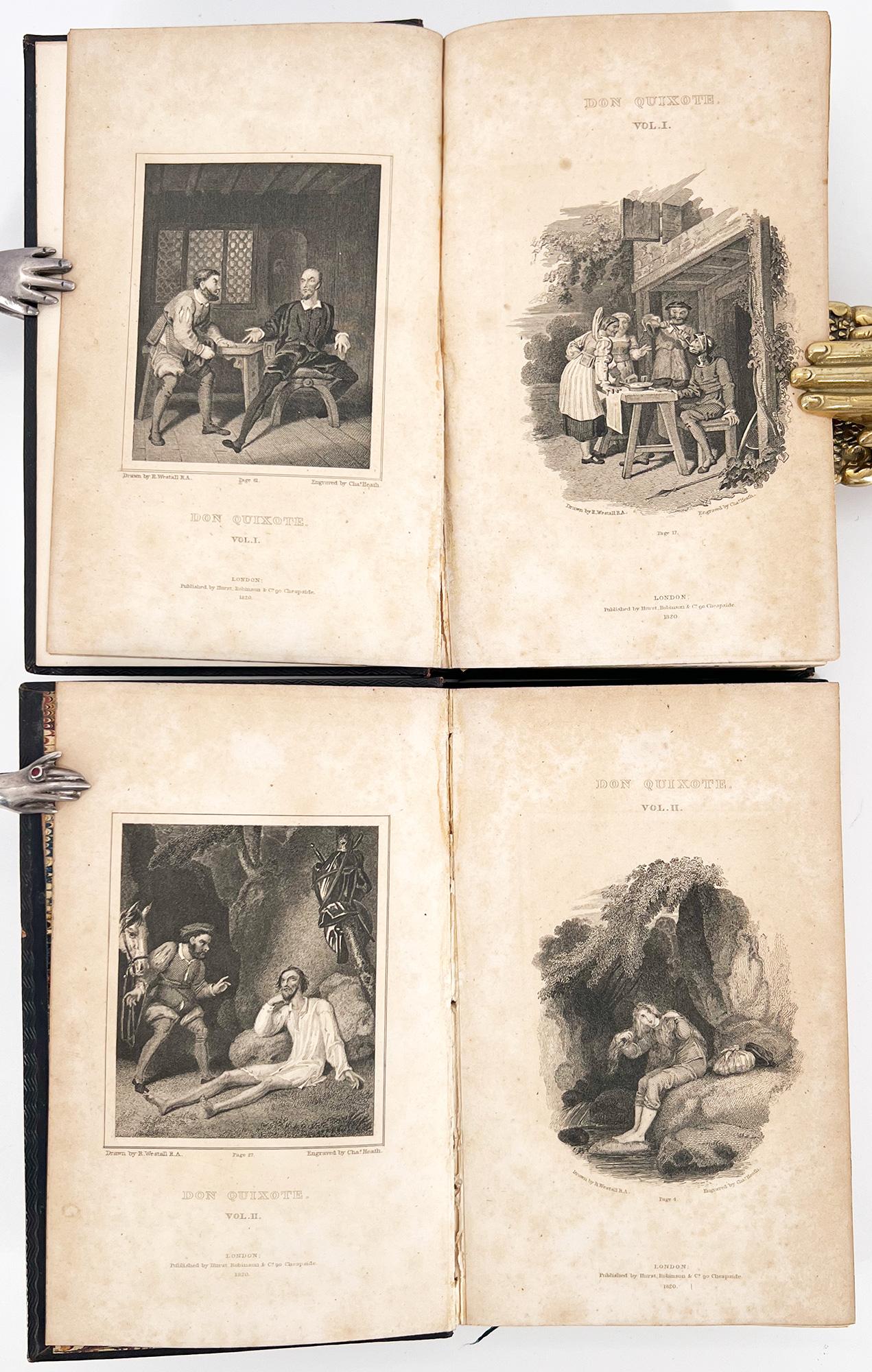 Cervantes - Las Aventuras de DON QUIJOTE - Londres, 1820 - 4 vols. ilustrados siglo XIX en venta
