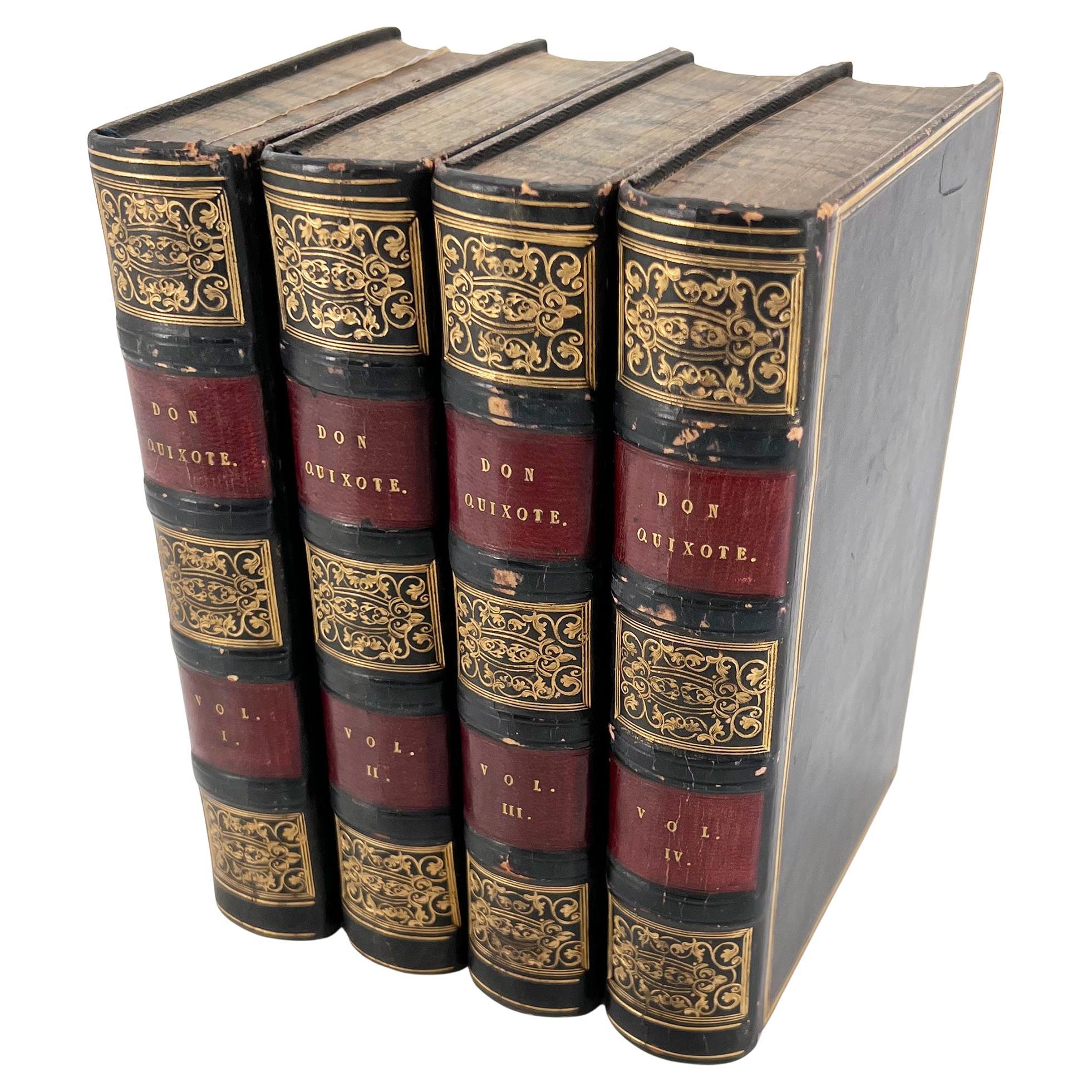 Cervantes - The Adventures of DON QUIXOTE - London, 1820 - 4 vols. illustrated