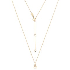 Cervin Blanc DIAMANT INITIAL A HALSKETTE IN 18 Kt GOLD