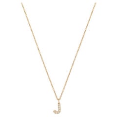 Cervin Blanc DIAMOND INITIAL J NECKLACE IN 18CT GOLD