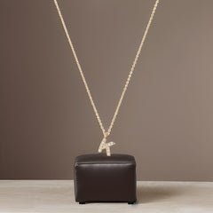 Cervin Blanc DIAMOND INITIAL K NECKLACE IN 18CT GOLD