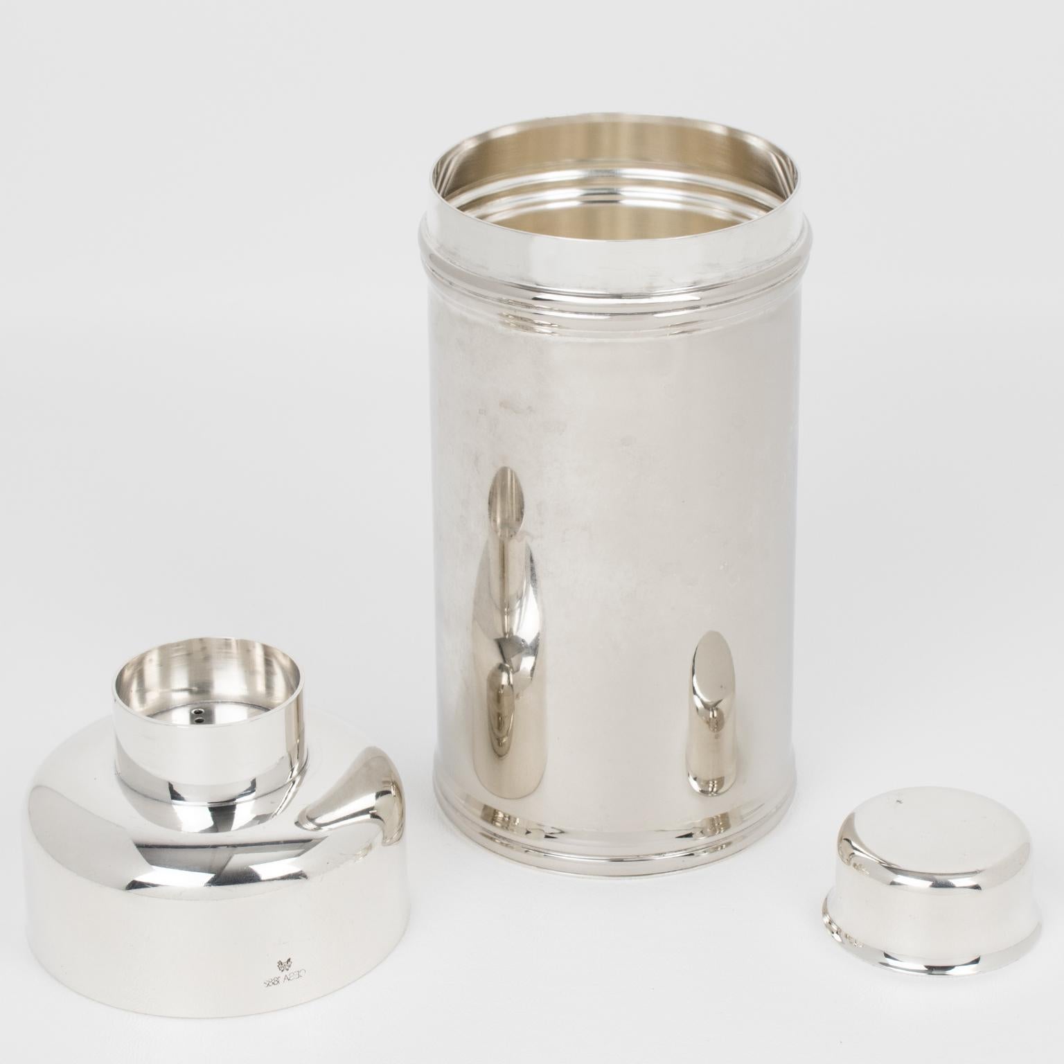 Cesa 1882, Italia, Cocktail Shaker modernista in argento in vendita 1