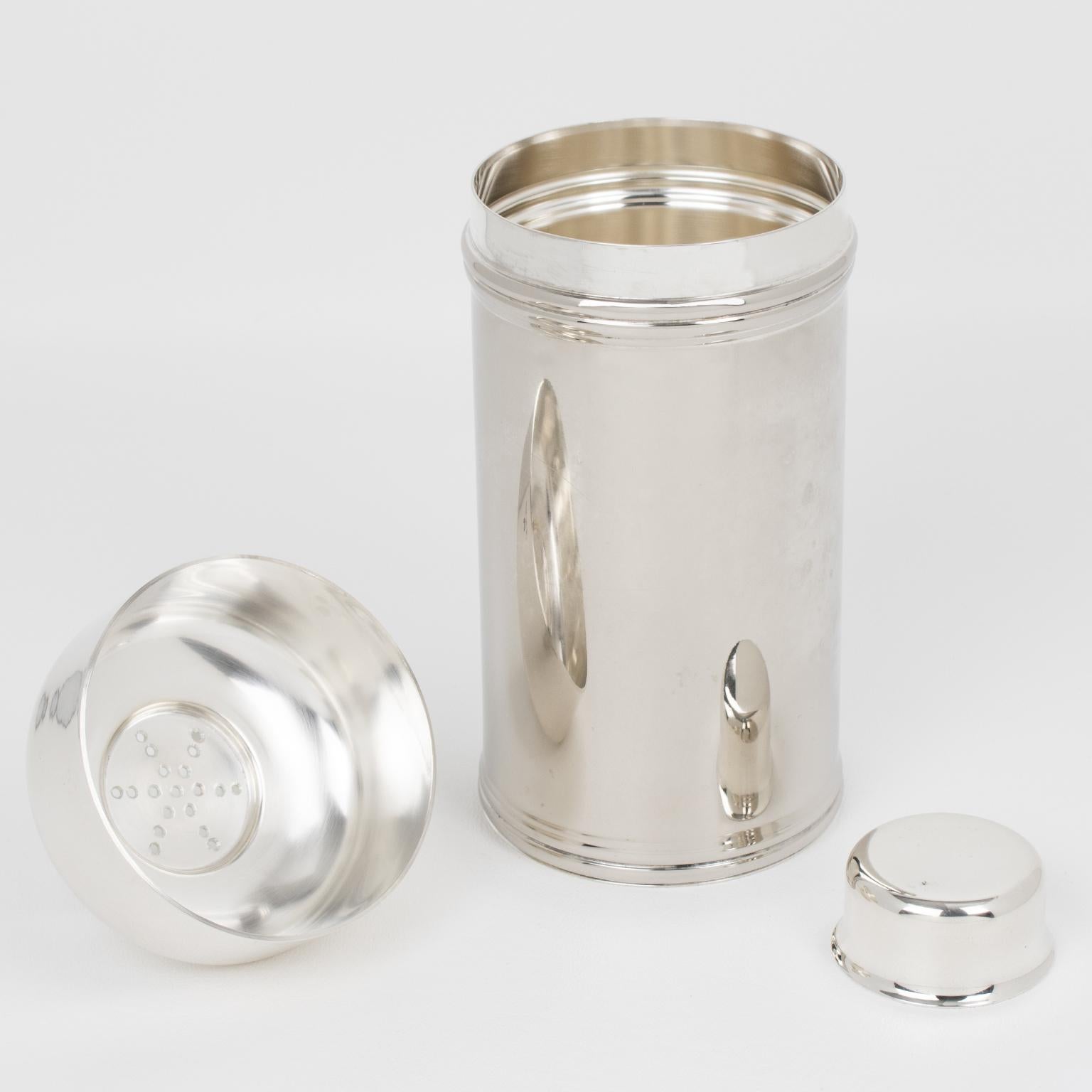 Cesa 1882, Italia, Cocktail Shaker modernista in argento in vendita 2