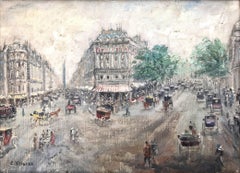 "Rue de la Paix, Paris" French Impressionist Cityscape Oil Painting on Canvas