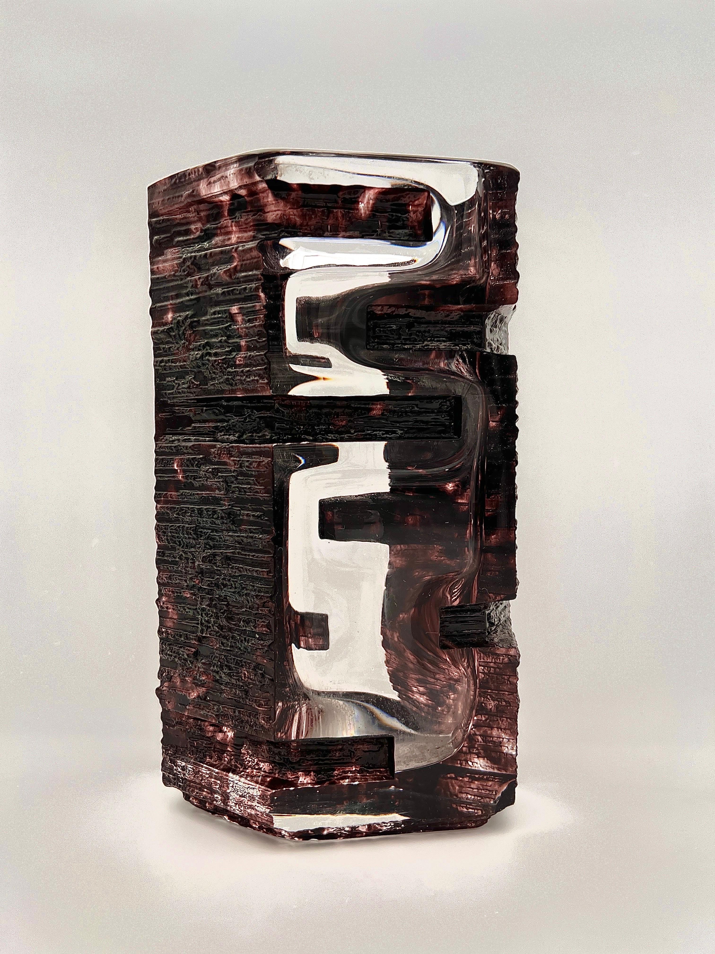Francese Cesar Baldaccini ( 1921-1998 ) Vaso modello Argos per Daum Francia 1970 in vendita