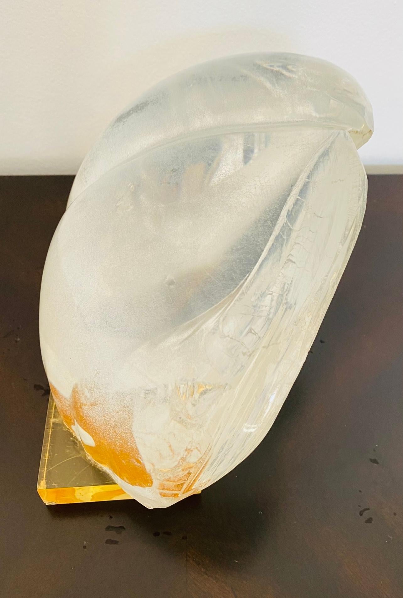 Late 20th Century Cesar Baldaccini 1971 Abstract Resin Sculpture French Midcentury For Sale