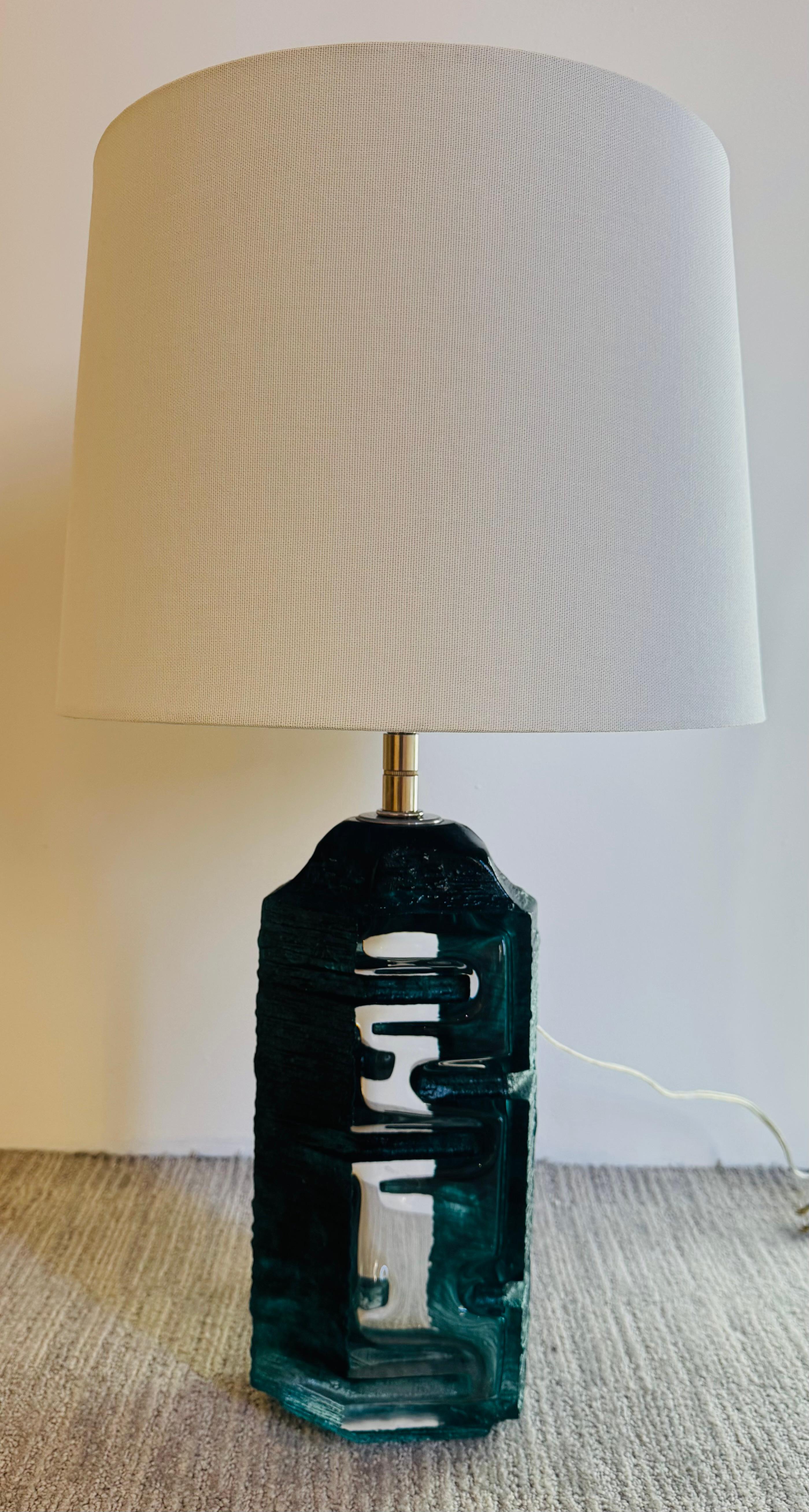 Lampada da tavolo Cesar Baldaccini Daum Crystal French 1979 Mid Century in vendita 6