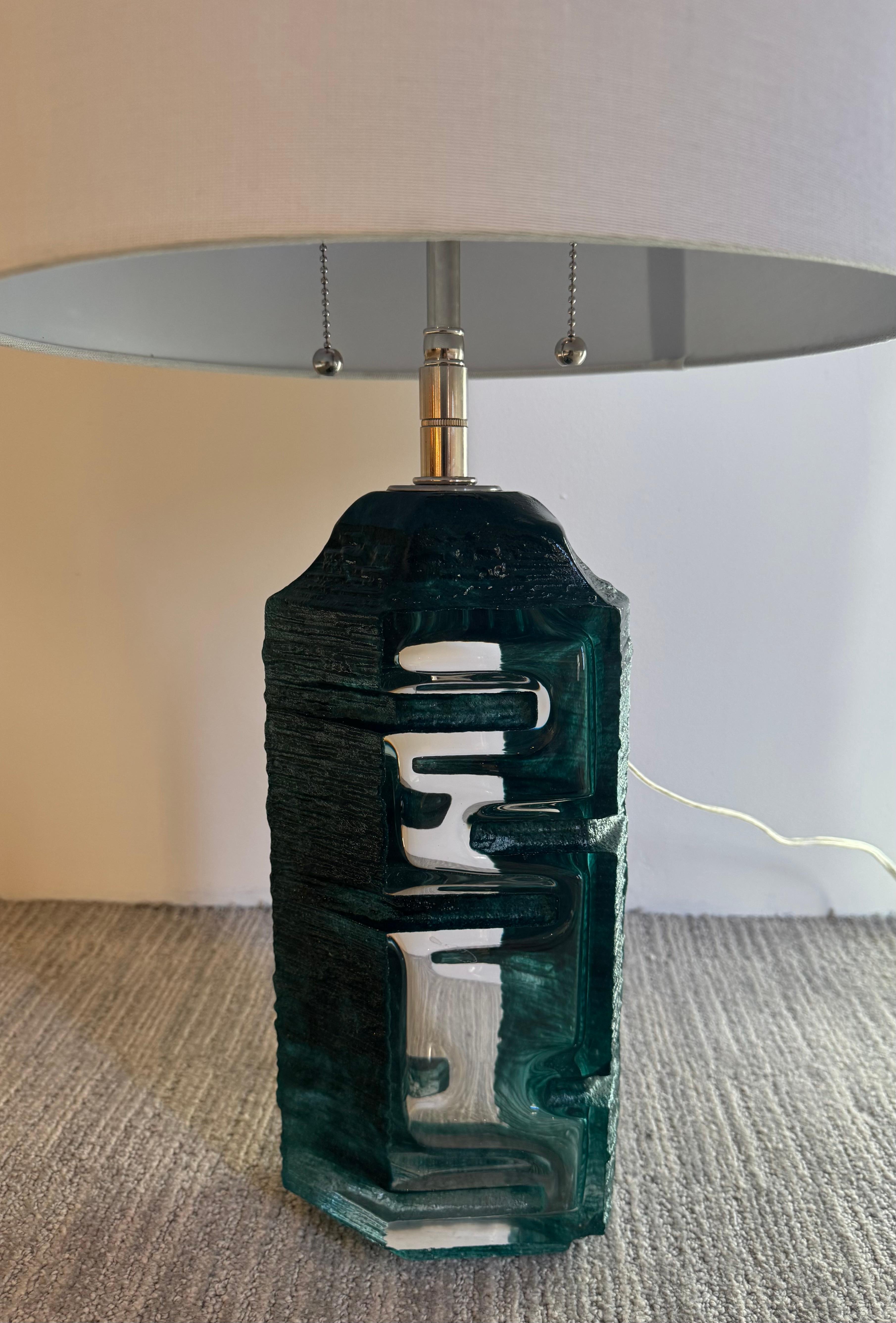 Lampada da tavolo Cesar Baldaccini Daum Crystal French 1979 Mid Century in vendita 7