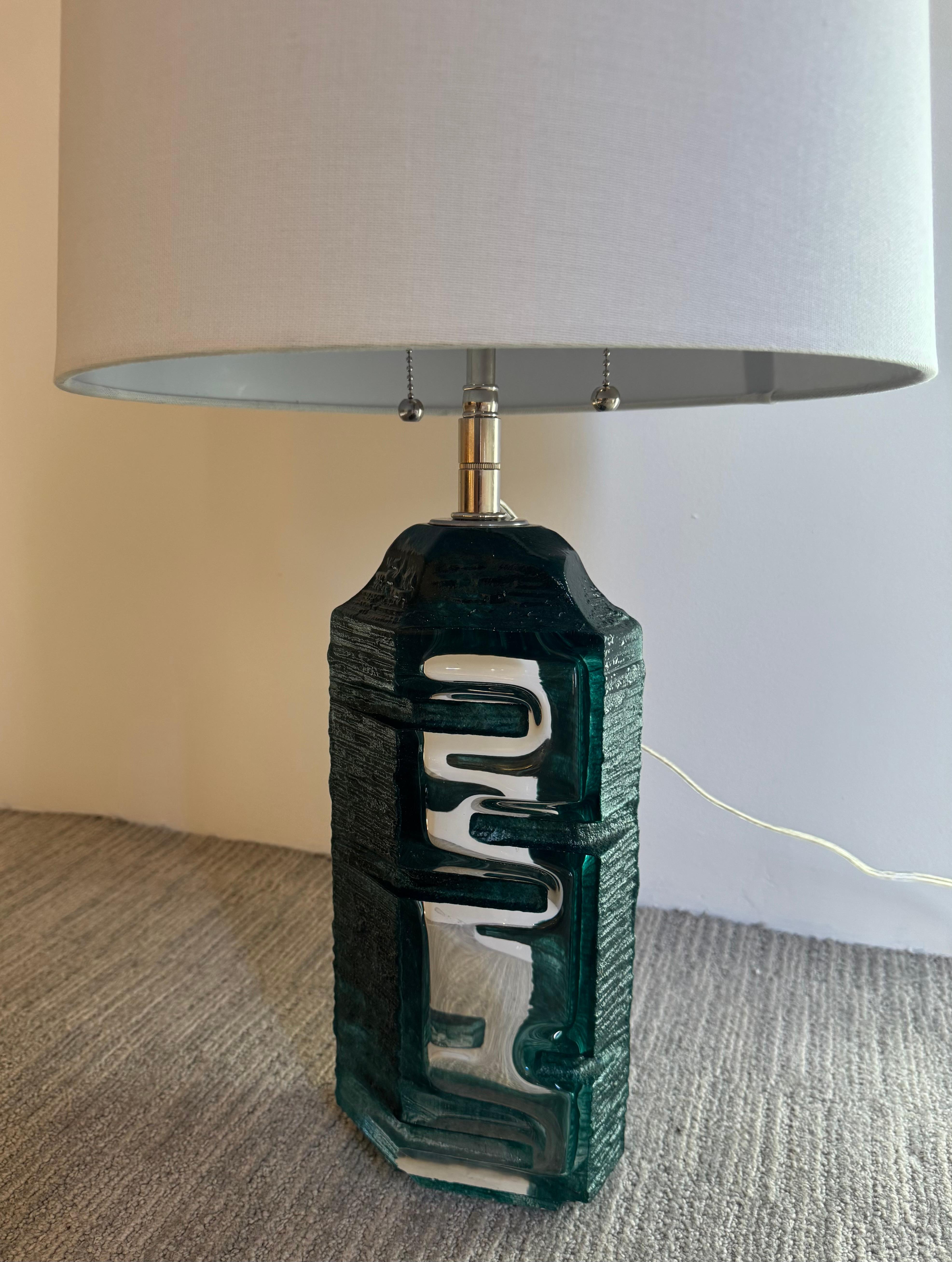 Lampada da tavolo Cesar Baldaccini Daum Crystal French 1979 Mid Century in vendita 9