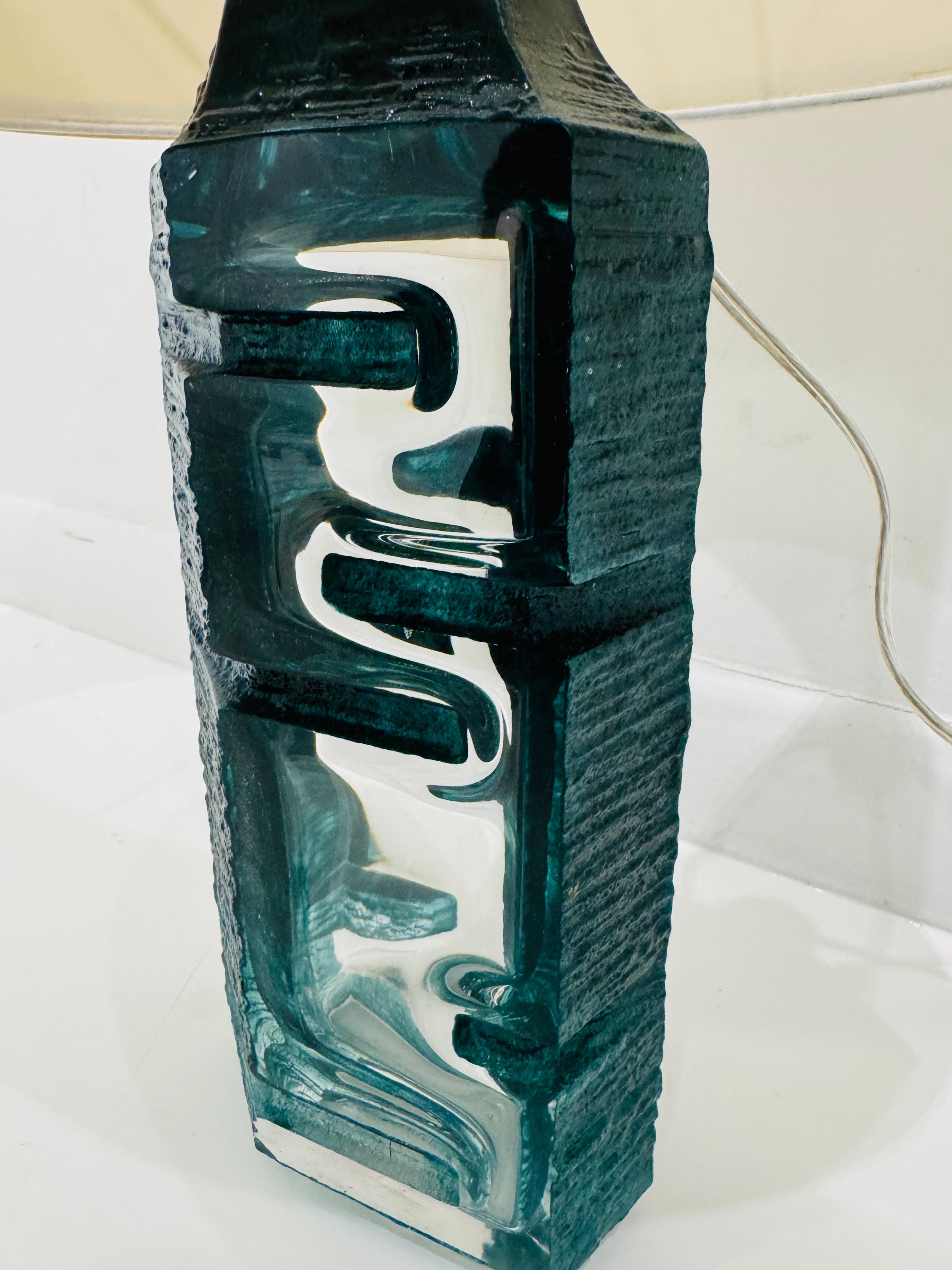 Francese Lampada da tavolo Cesar Baldaccini Daum Crystal French 1979 Mid Century in vendita