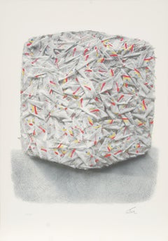 Barcelona for the Olympics, Abstract Lithograph by Cesar Baldaccini