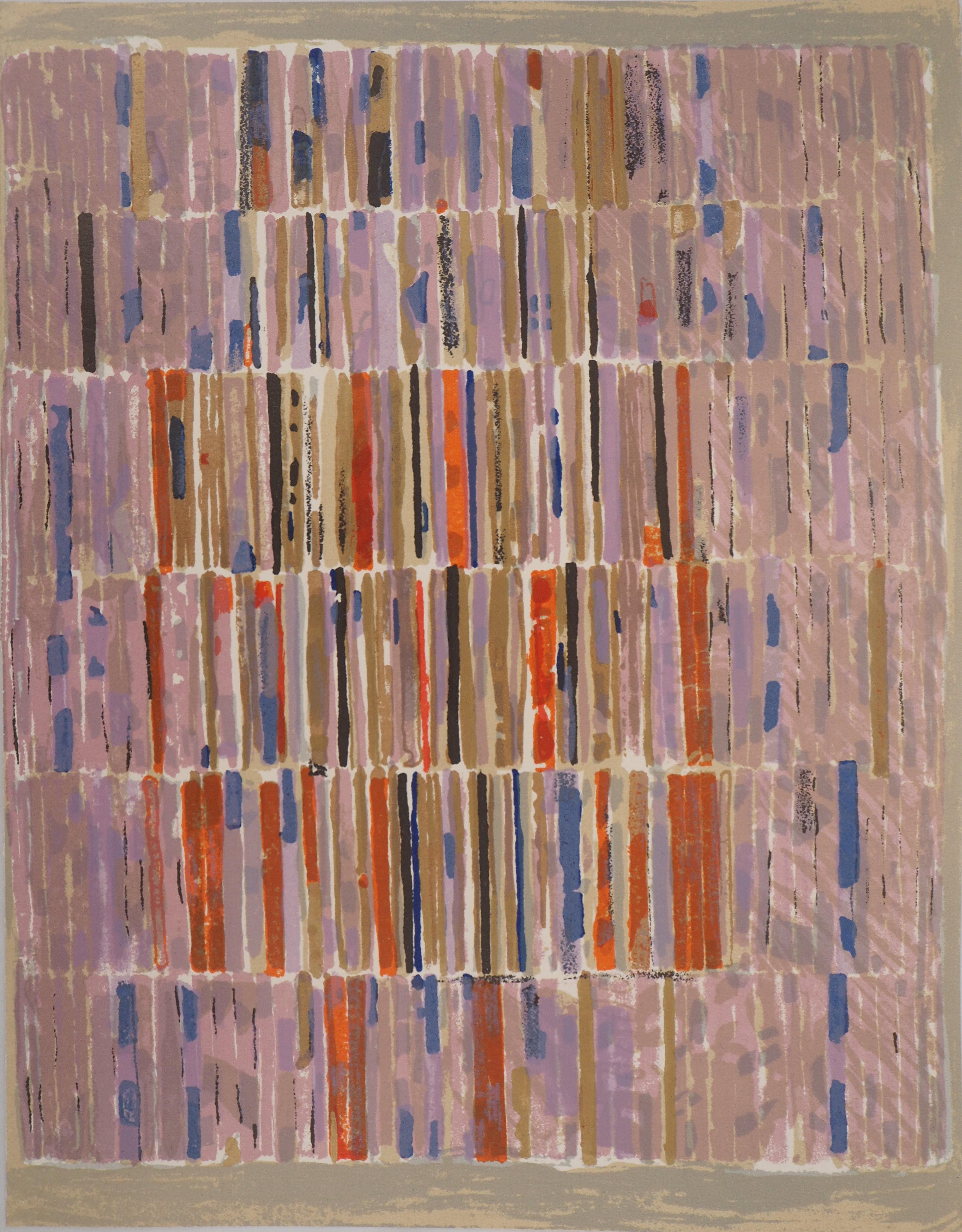 Abstract Print César Baldaccini - É spectre de la lumière - Lithographie originale, 1961