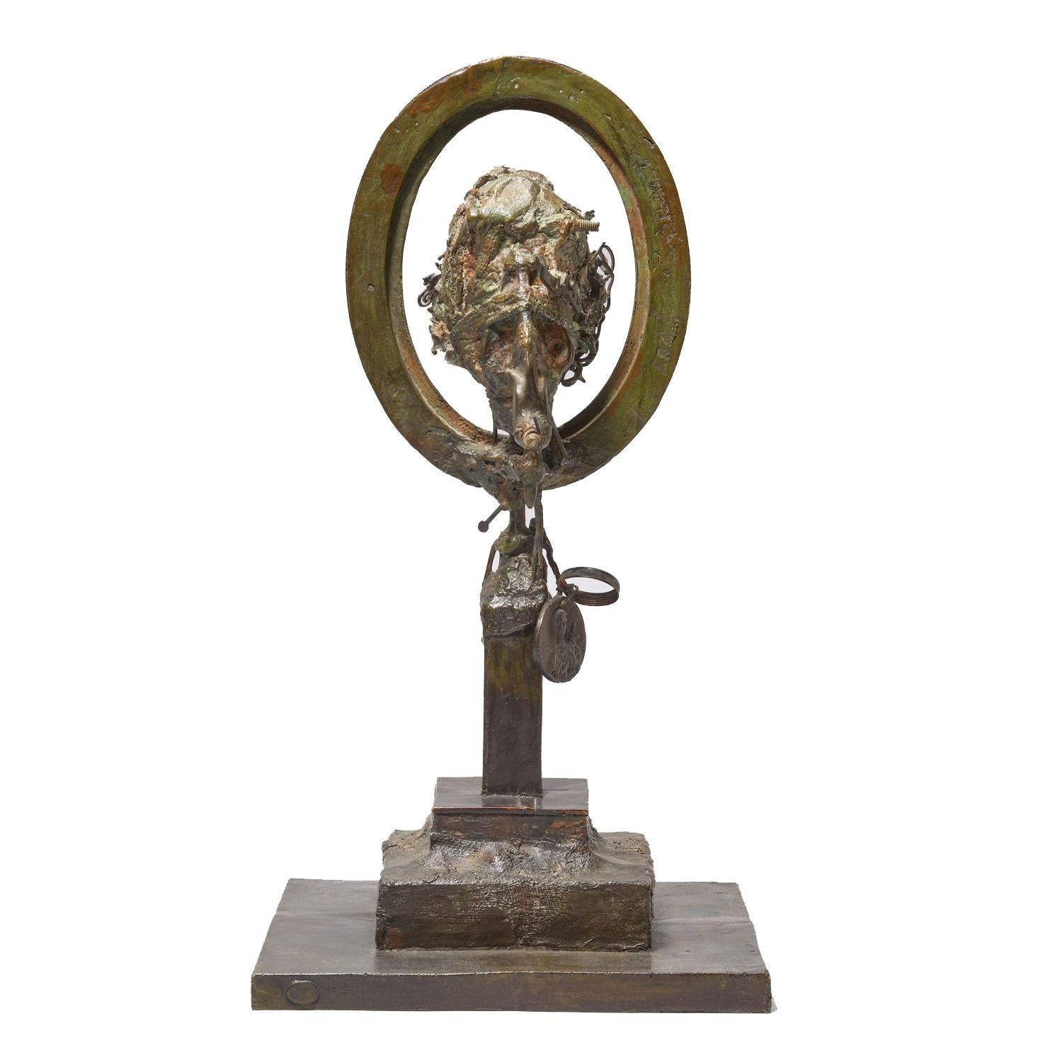 Autoportrait au cadre ovale - Sculpture Contemporaneo di César Baldaccini