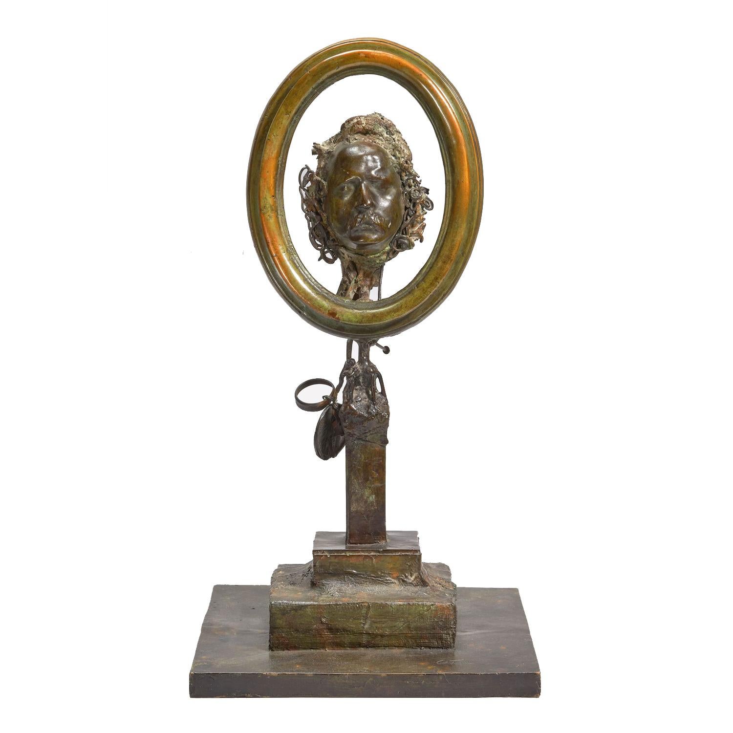 Figurative Sculpture di César Baldaccini - Autoportrait au cadre ovale