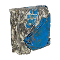 Cesar Baldaccini Style Abstract Metal Sculpture Compression