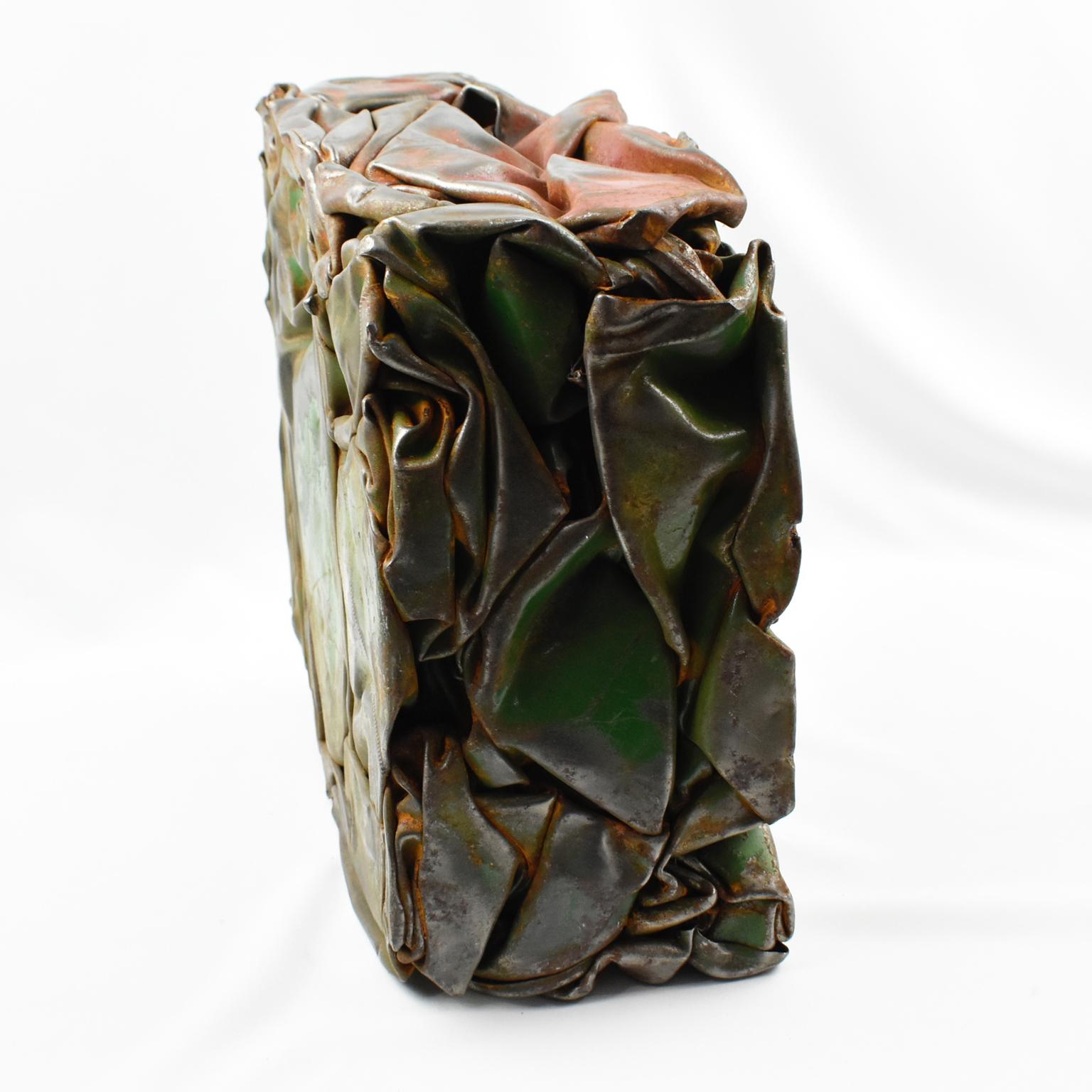 Cesar Baldaccini Style French Abstract Metal Sculpture Compression 1