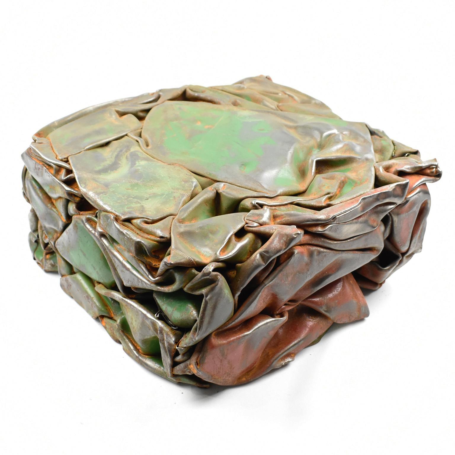 Cesar Baldaccini Style French Abstract Metal Sculpture Compression 2