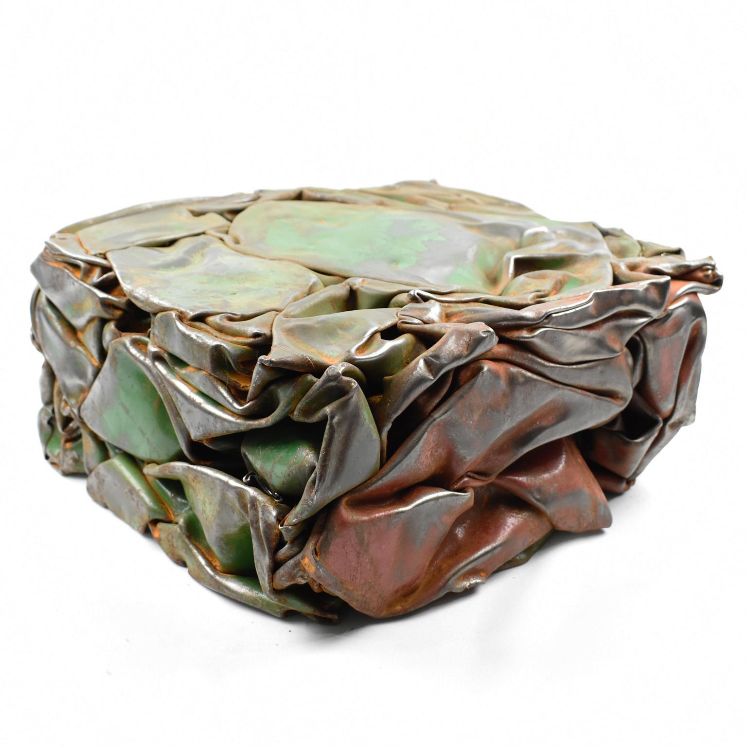 Cesar Baldaccini Style French Abstract Metal Sculpture Compression 3