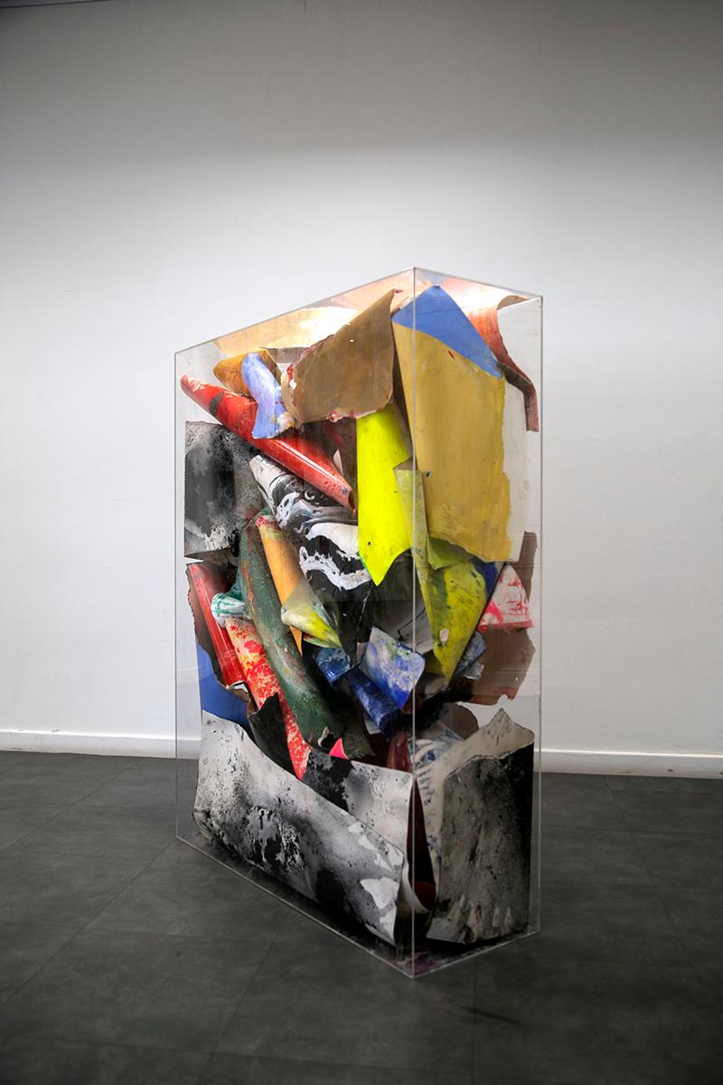 Cesar Barrio Abstract Sculpture – Sedimentierung