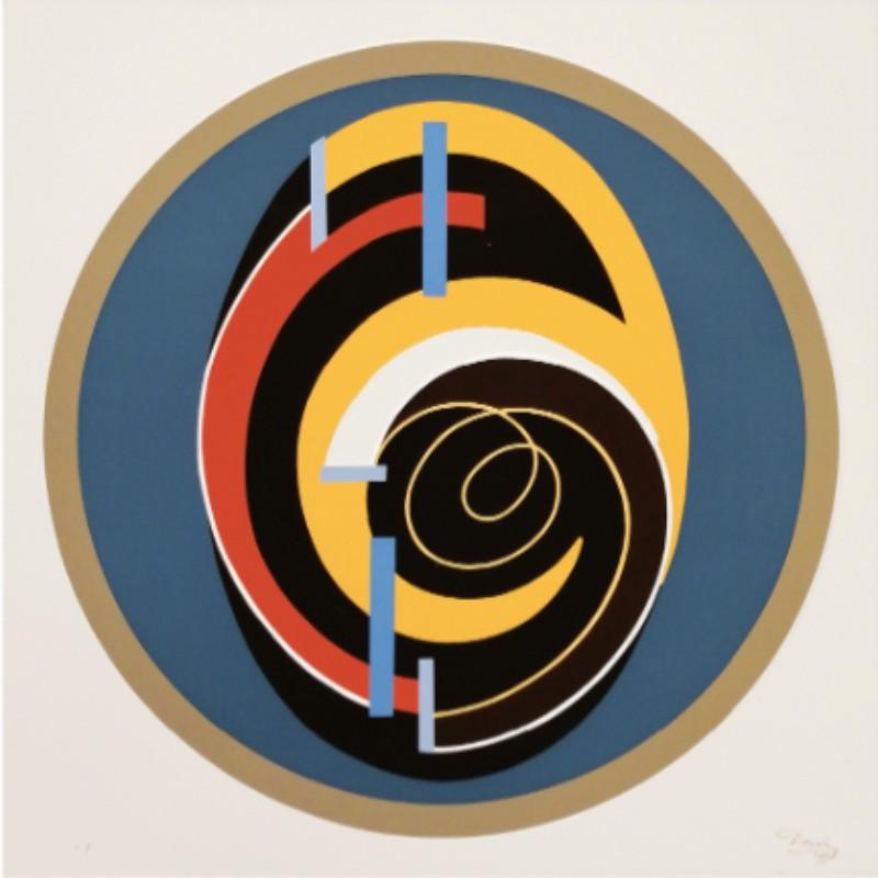 César Domela Nieuwenhuis Abstract Print - Relief no. 169 - 1978-84