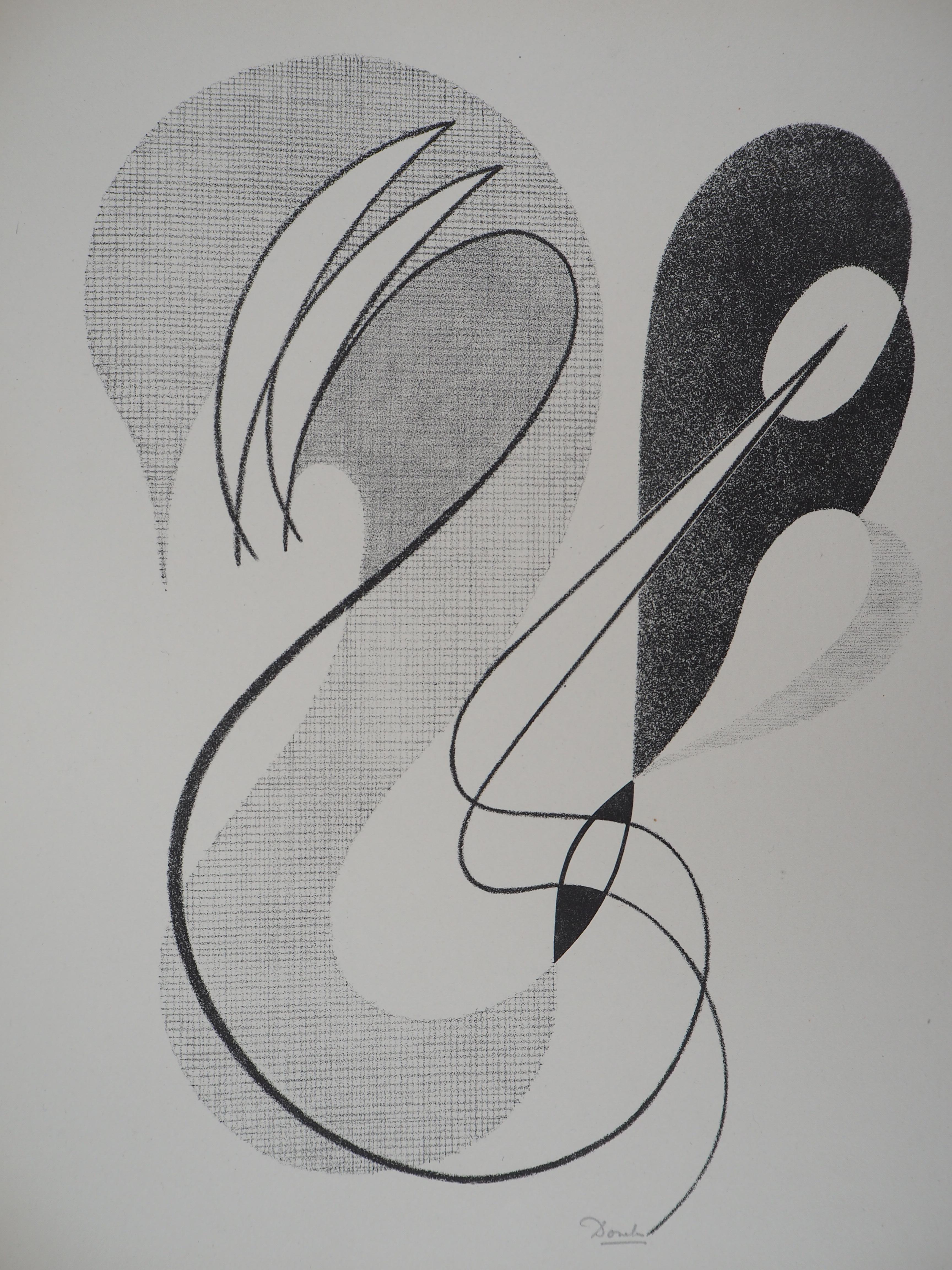 Cesar DOMELA
Abstract Composition, 1946

Original lithograph (printed in Desjobert Workshop)
Handsigned in pencil
Numbered / 100
On Bellegarde vellum 32.5 x 24 cm (c. 13 x 9.5 in)

Very good condition, edge of the sheet lightly yellowed