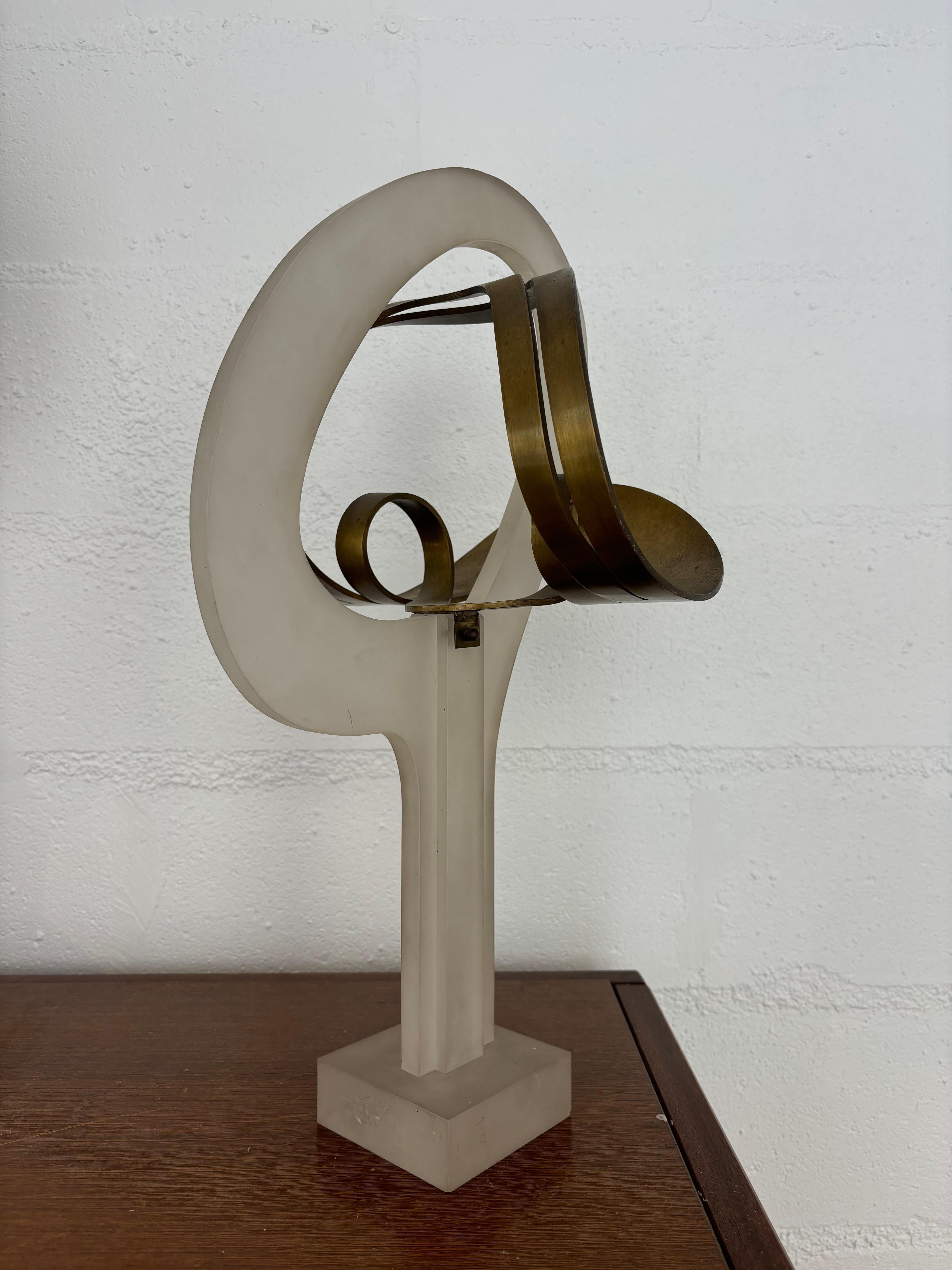Brass Cesar Doméla sculpture For Sale
