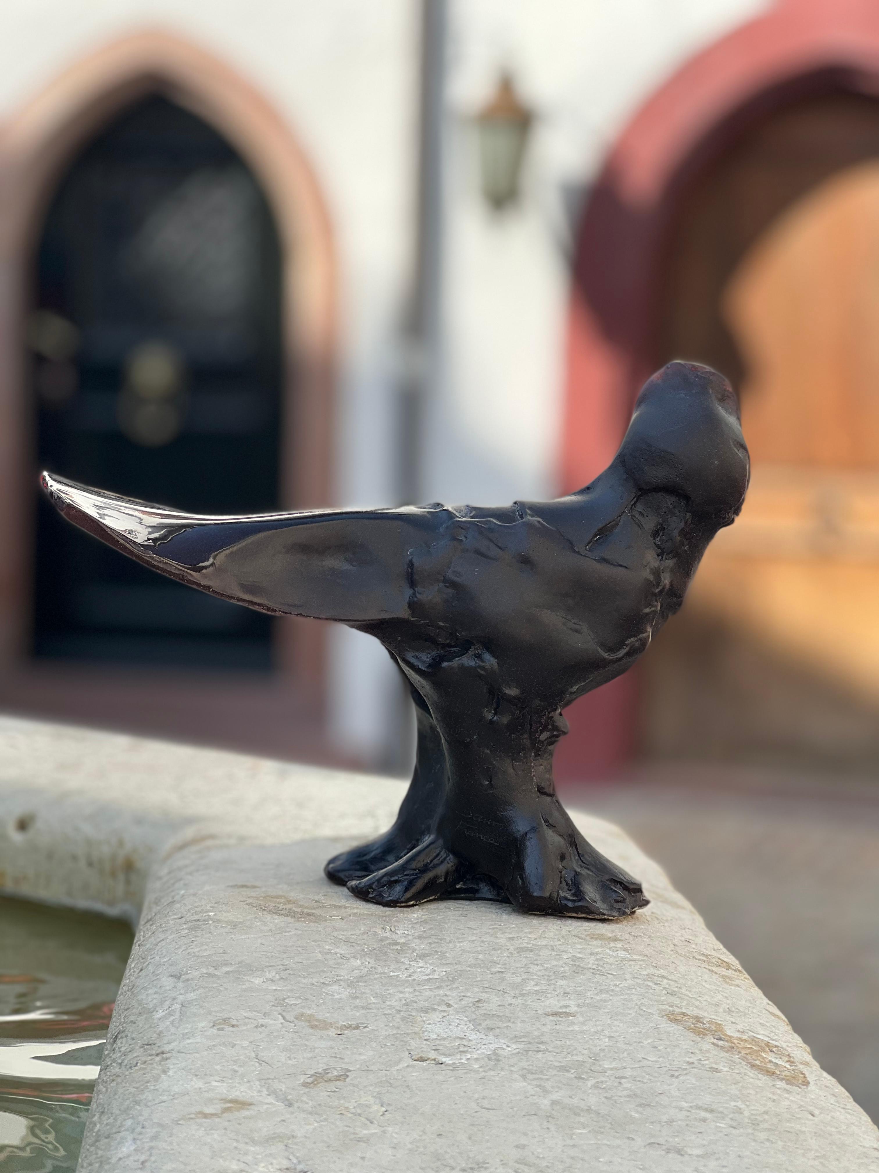 Sculpture en verre Bicou « Dark Brown » de Csar pour Daum, n° 76/100, vers 1990, France en vente 3
