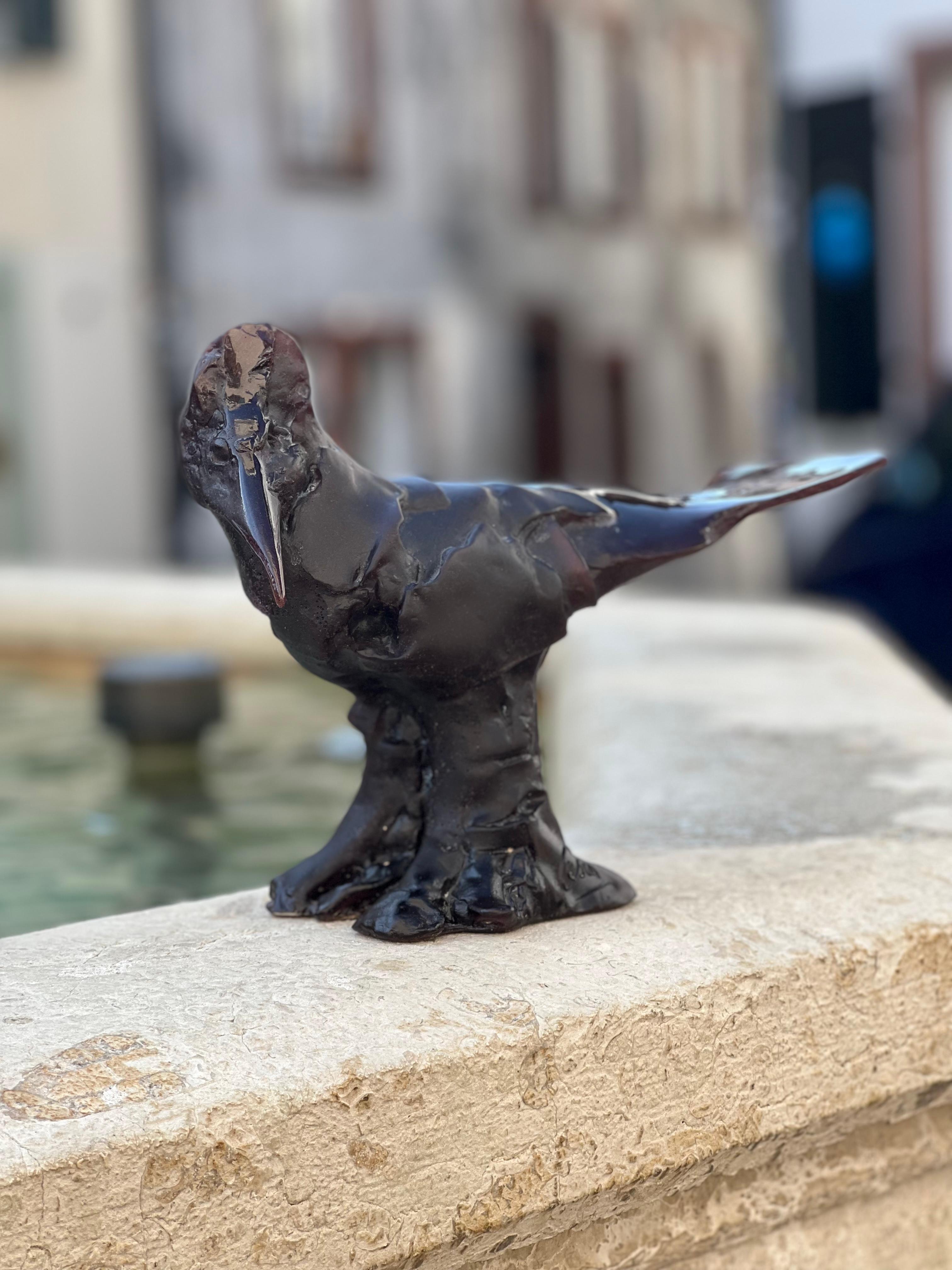 Sculpture en verre Bicou « Dark Brown » de Csar pour Daum, n° 76/100, vers 1990, France en vente 1