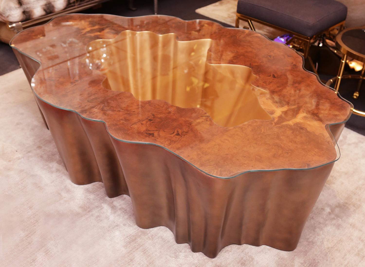 Cesar Gold Coffee Table In New Condition For Sale In Paris, FR