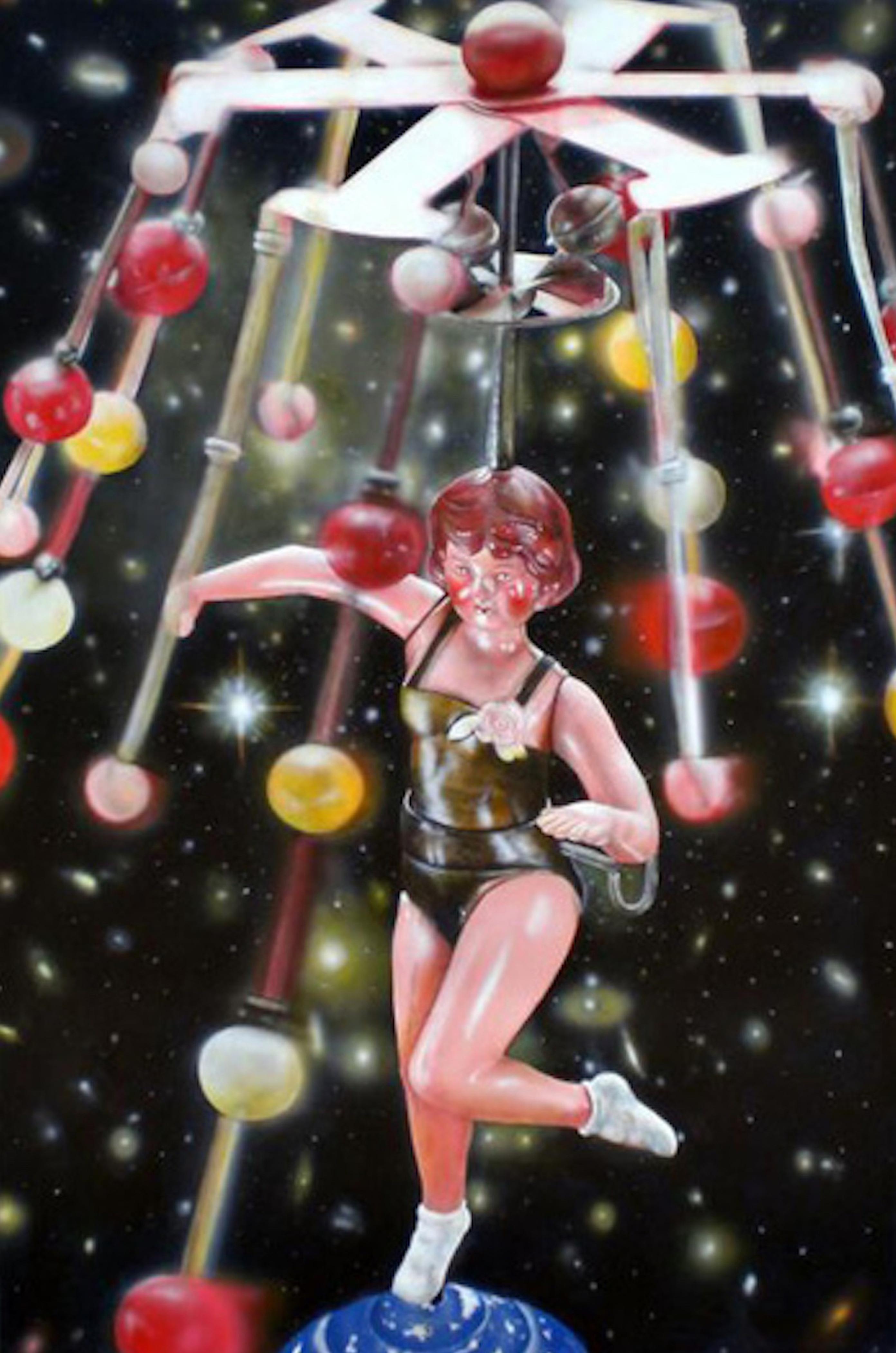 Cesar J. Santander Still-Life Painting - Celestial Dancer  -- Original Oil Painting 