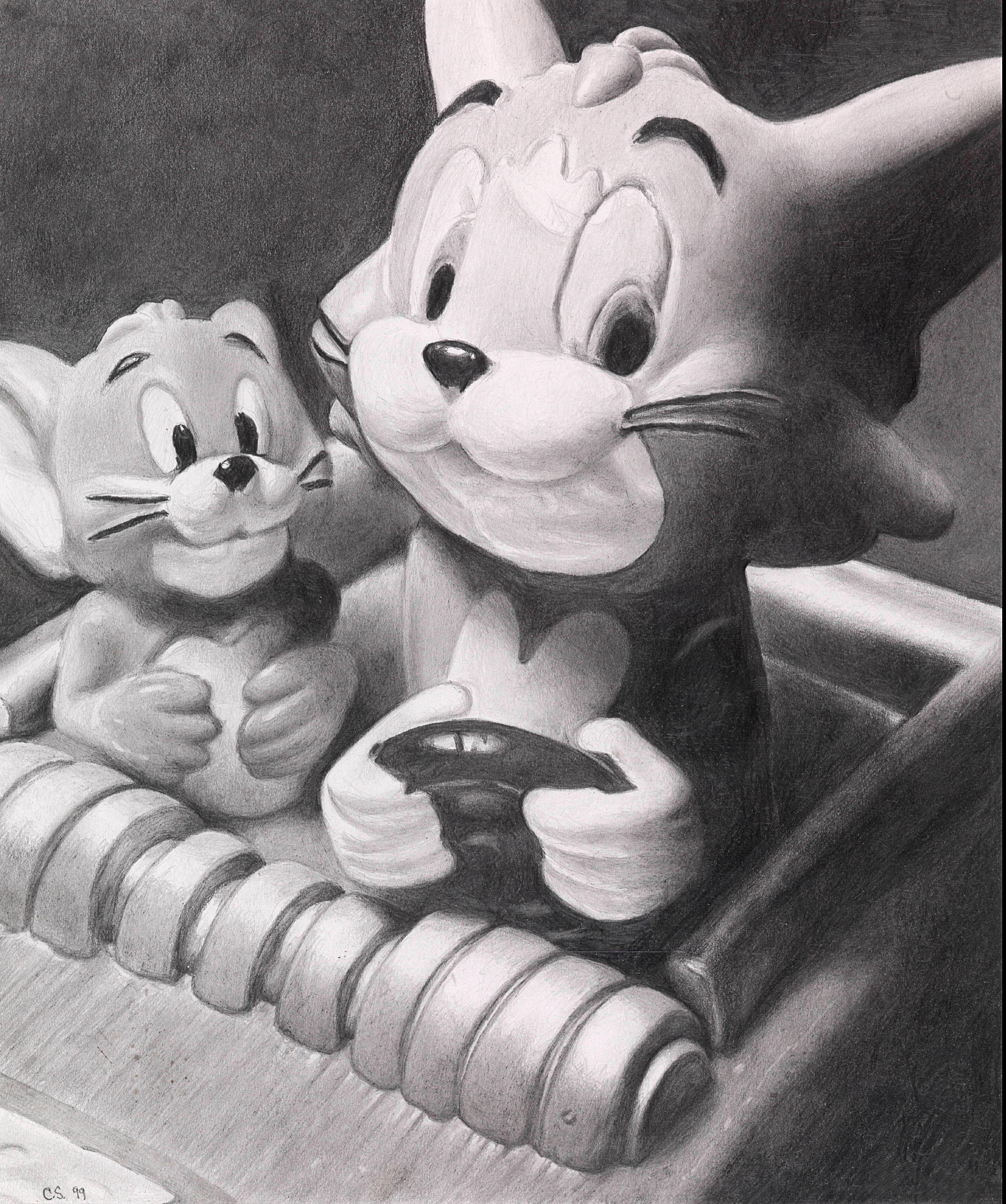 Tom and Jerry on the Black and White Set #13/30