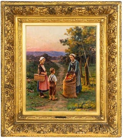 Apple Pickers in the Orchard