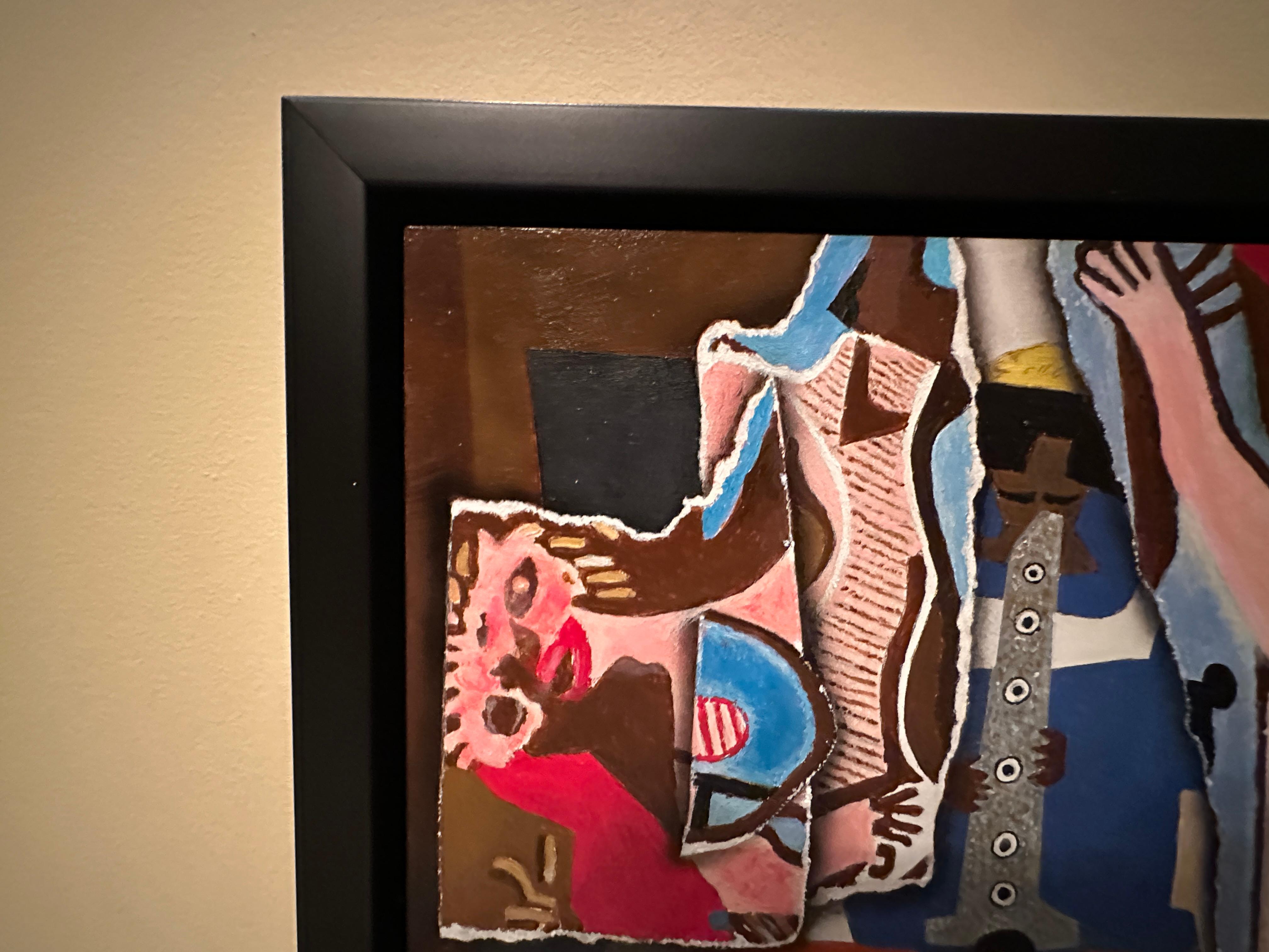 OPAC, the Organization of Photorealist Artists and Collectors, presents Cesar Santander Dancers and Musicians (Torn Up Picasso) Original Oil Painting  Please watch video

12
