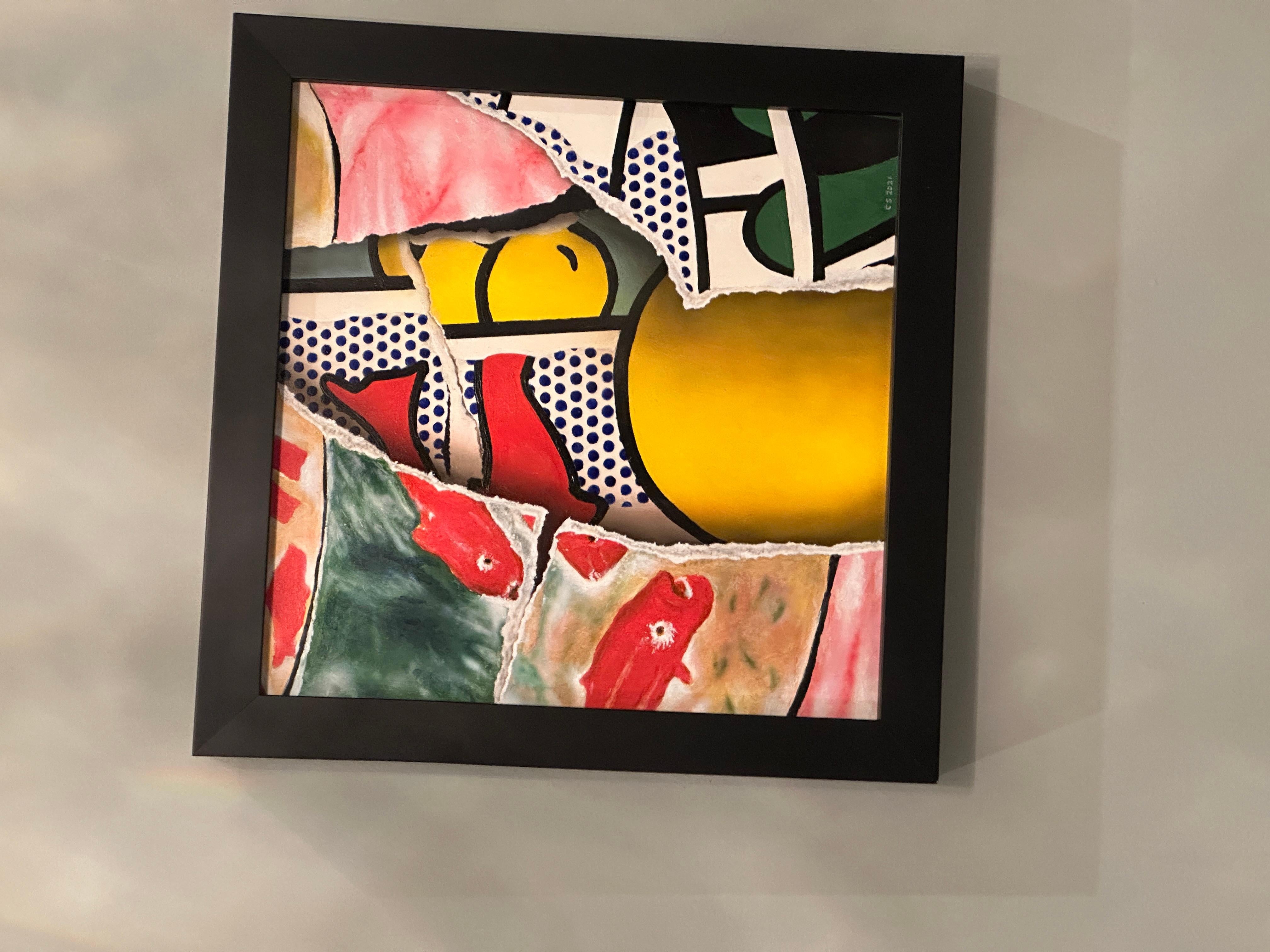 Poisson rouge avec détails de Matisse en vente 1