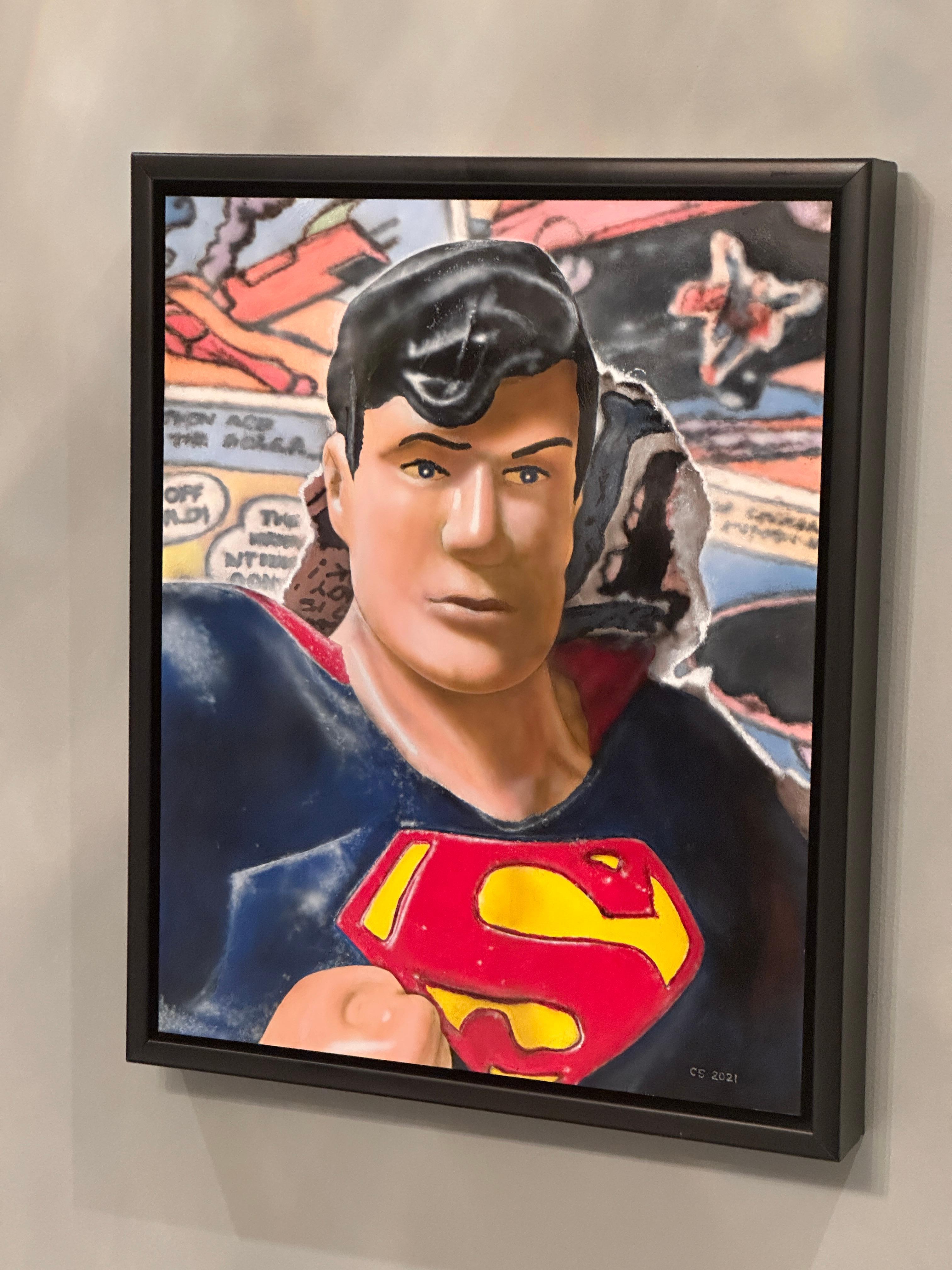 Superhero - Painting by Cesar Santander